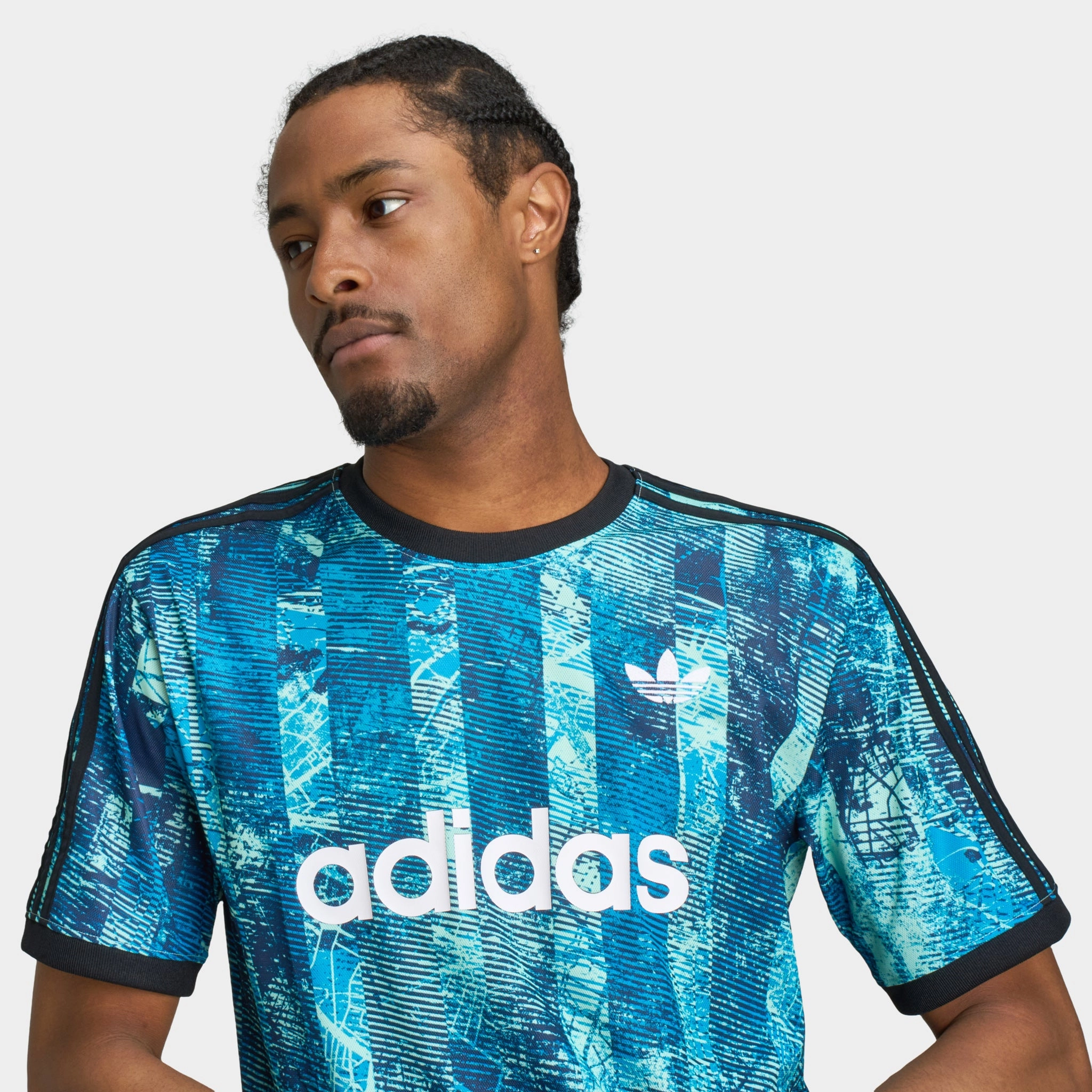 adidas FTB All Over Print T-Shirt Multicolour / Clear Mint