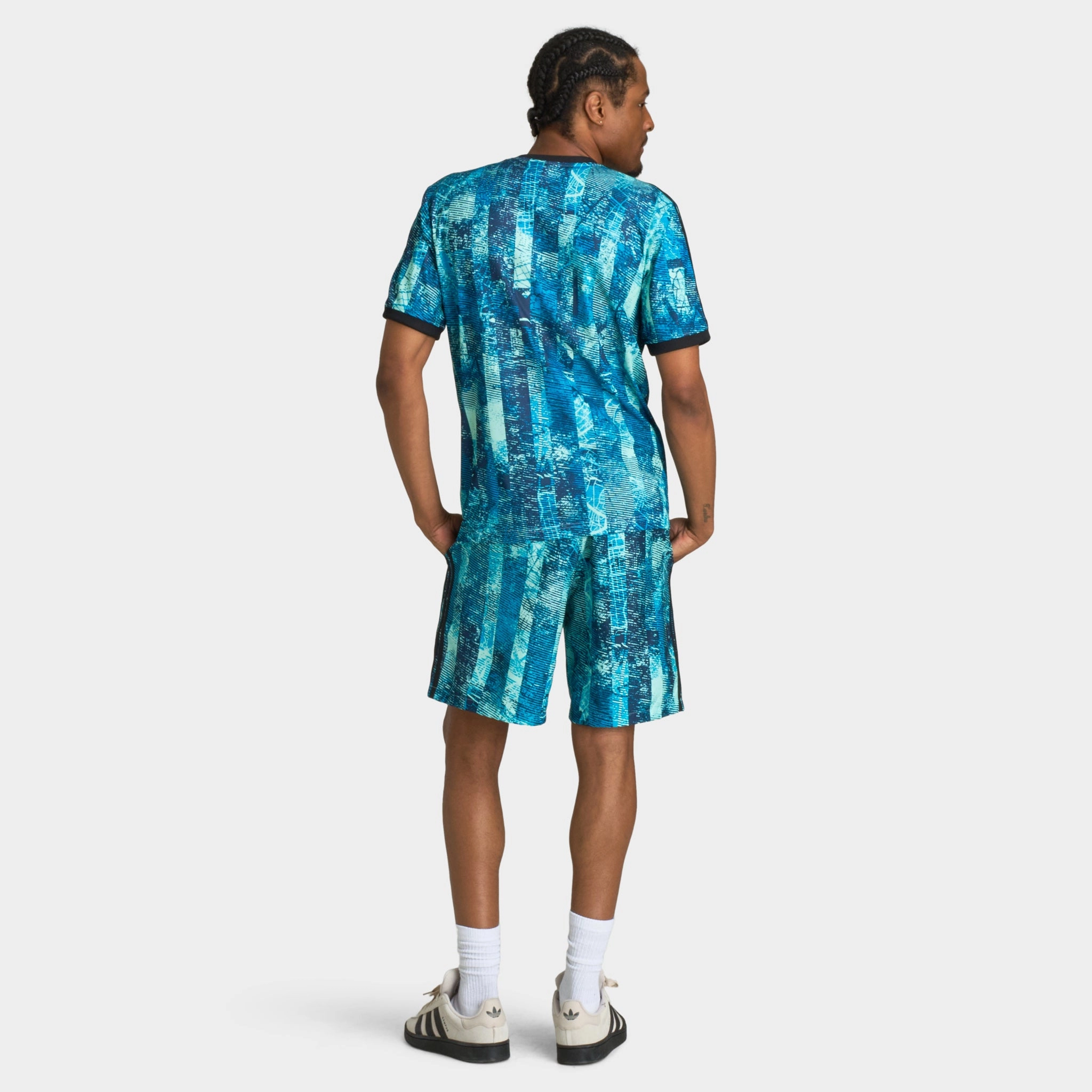 adidas FTB All Over Print T-Shirt Multicolour / Clear Mint
