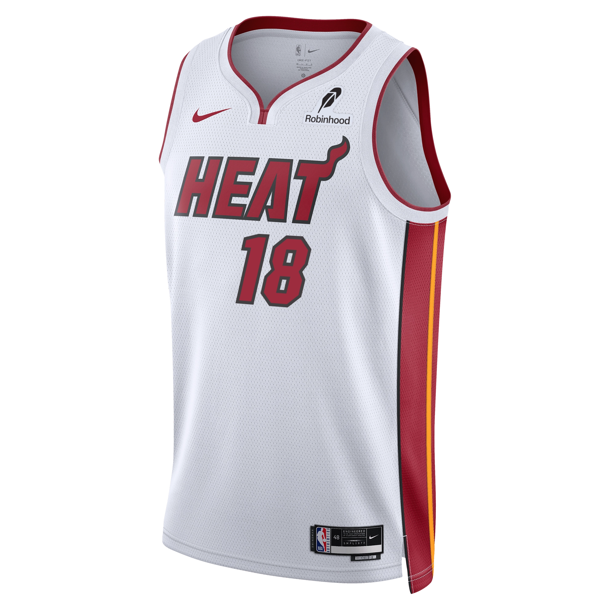 Alec Burks Nike Miami HEAT Association White Swingman Jersey
