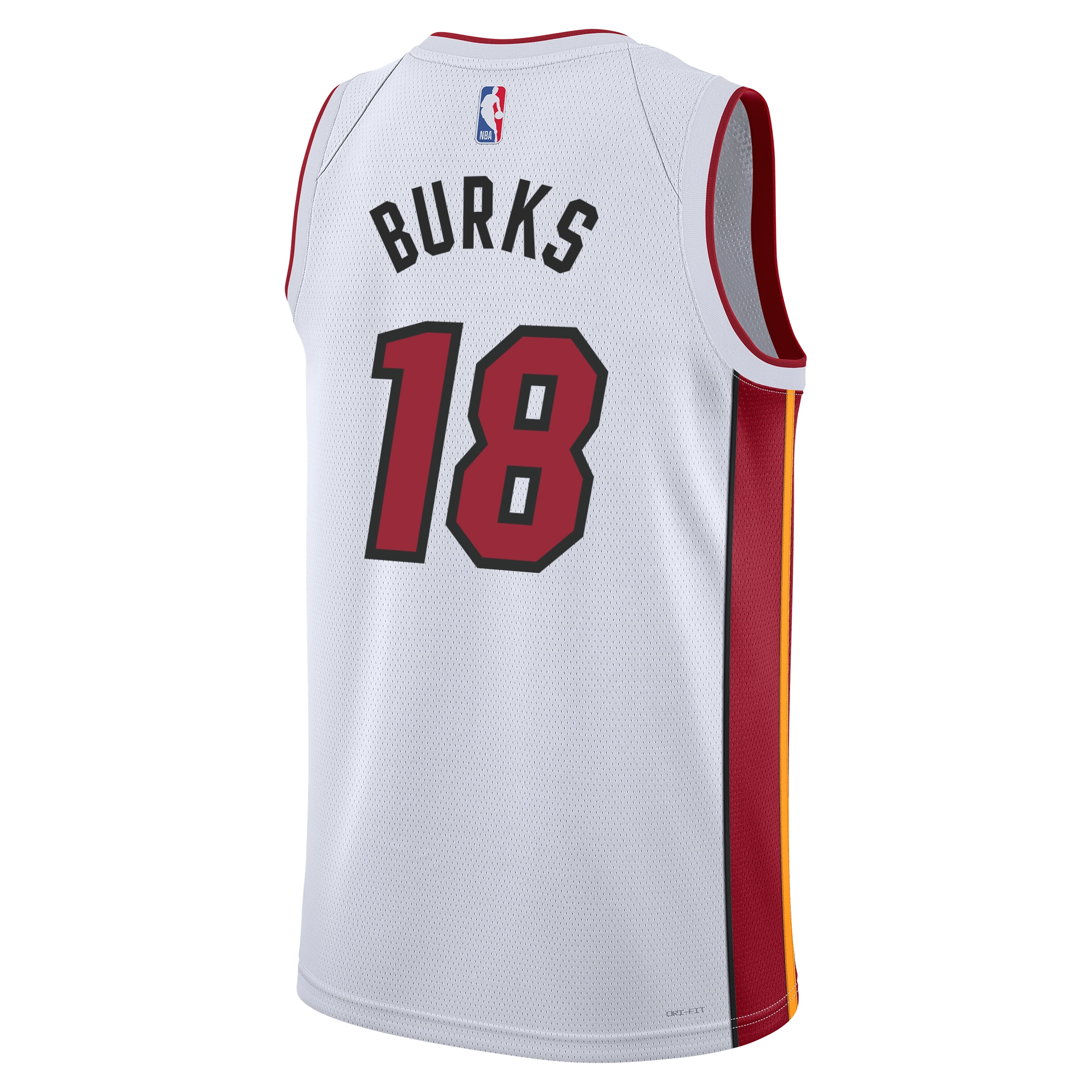 Alec Burks Nike Miami HEAT Association White Swingman Jersey