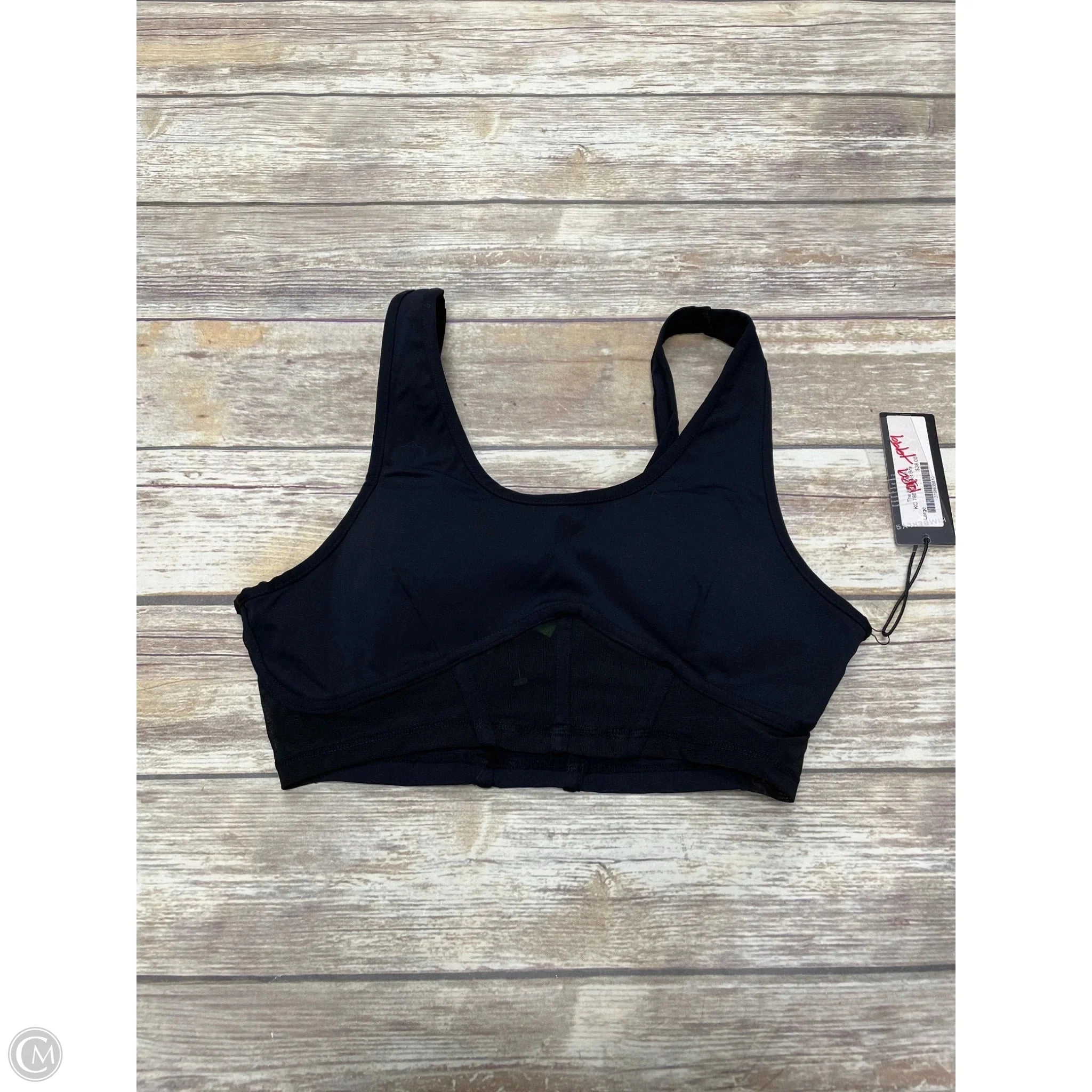 Athletic Bra By Cmc In Black, Size: L
