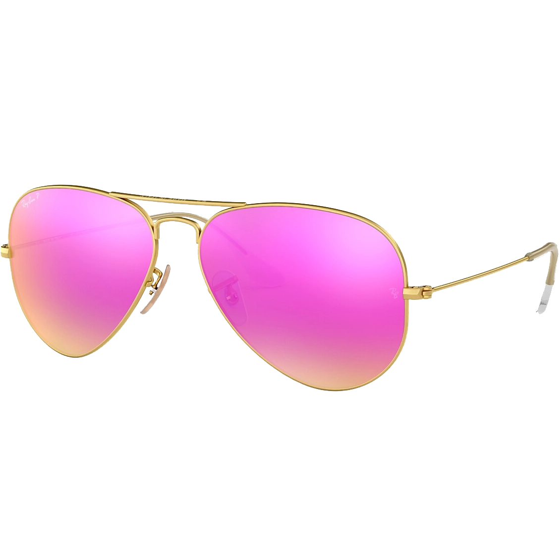 Aviator M - Matte Gold/Mirror Fuxia