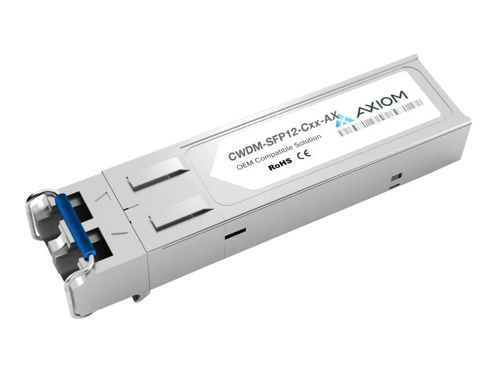 Axiom - SFP (mini-GBIC) transceiver module - 100Mb LAN (optical), 2.7 GigaE - 2.7GBase-LR2 (CWDM), 100Base-LR-2 (CWDM) - LC single-mode SFPC12-MR45-AX