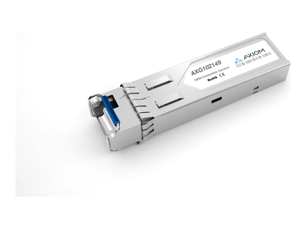 Axiom - SFP (mini-GBIC) transceiver module - 1GbE - 1000Base-BX10-D - LC single-mode - up to 6.2 miles - 1490 (TX) / 1310 (RX) AXG102149