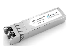 Axiom - SFP  transceiver module (equivalent to: Infinera TOM-10G-SFPP-DT-L) - 10GbE - 10GBase-DWDM - LC single-mode - up to 49.7 TOM-10G-SFPP-DT-L-AX