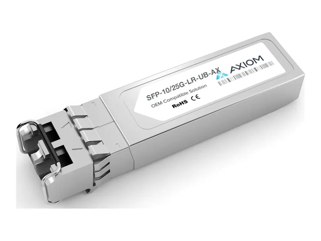 Axiom - SFP28 transceiver module - 25GbE - 25GBase-LR - LC single-mode - up to 6.2 miles - 1310 nm SFP-10/25G-LR-UB-AX