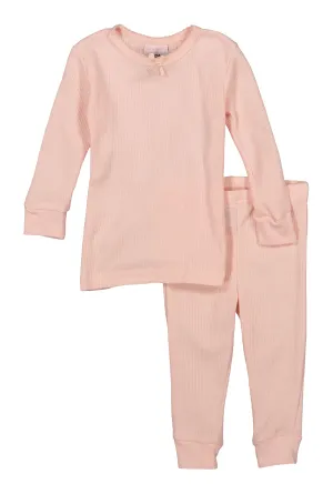 Baby Girls 12-24M Thermal Top and Pants Set