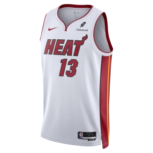 Bam Adebayo Nike Miami HEAT Association White Swingman Jersey