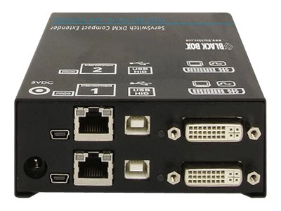 Black Box ServSwitch DKM Transmitters, CATx Single-Link DVI - Video/USB extender - GigE - 1000Base-T - up to 459 ft - for ServSwitch ACX1T-22-C