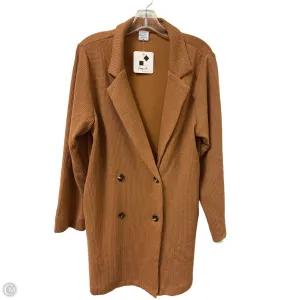 Blazer By Clothes Mentor In Brown, Size: M