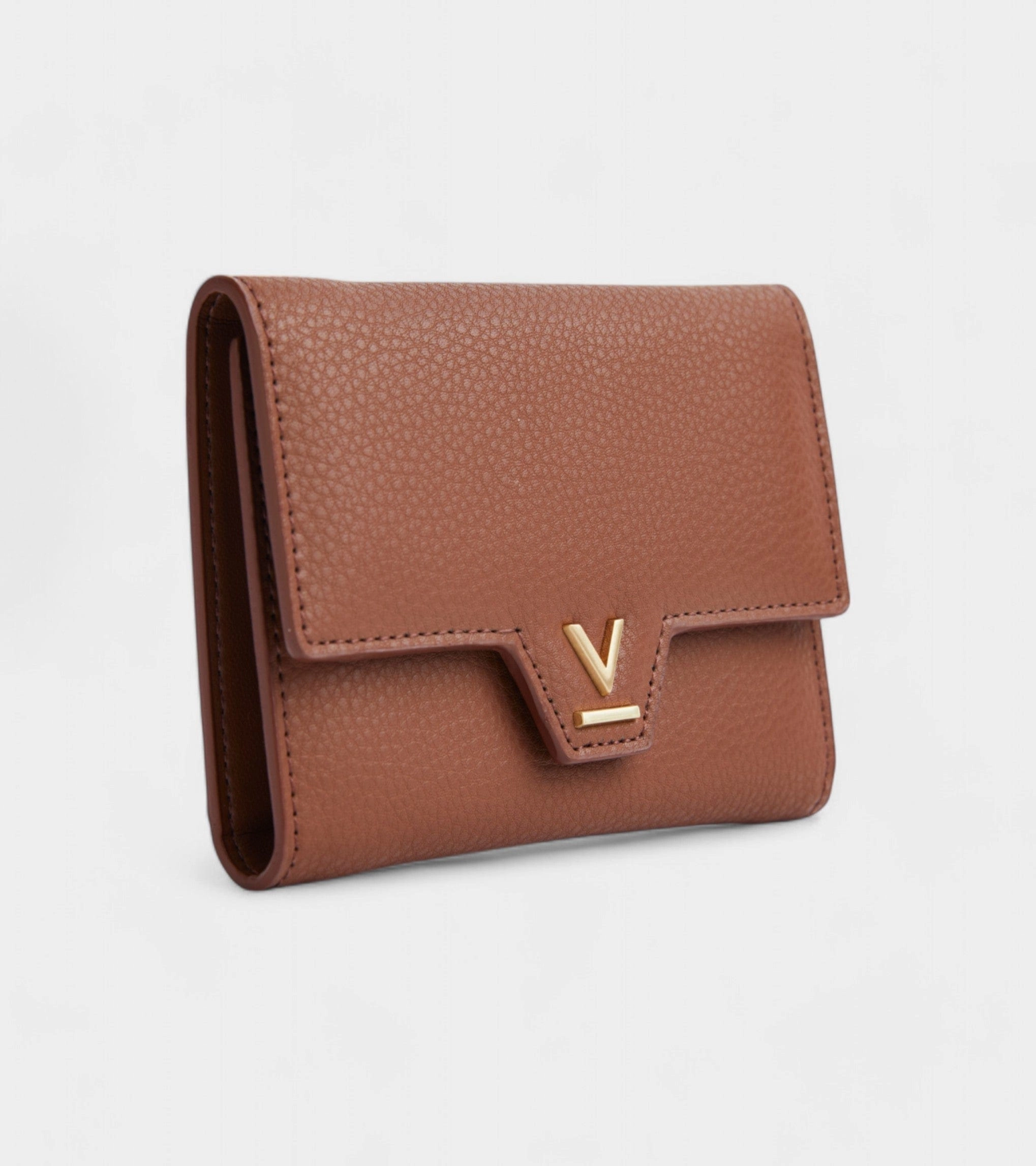 Clemmie Women's Vegan Bio-Based Bamboo Trifold Purse | Brown