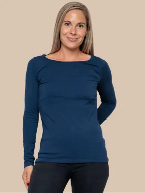 Cotton Long Sleeve | Navy