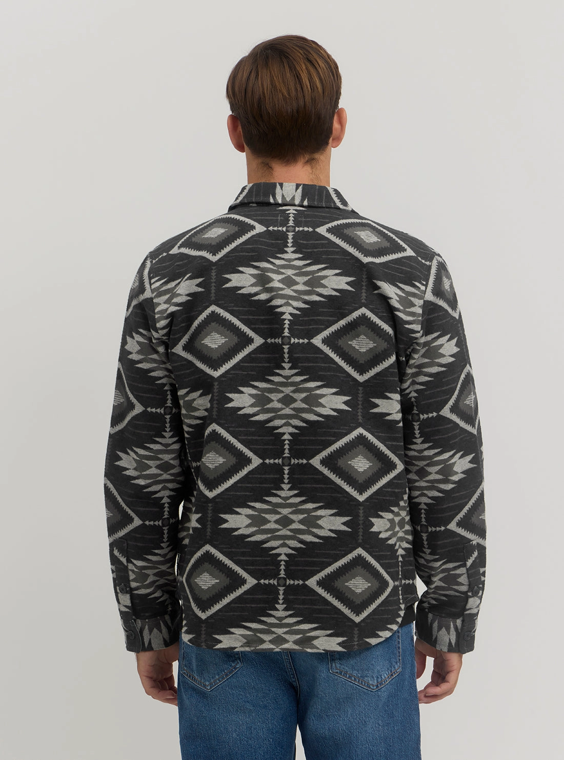 Dark Grey Southwest Long Sleeve Shirt