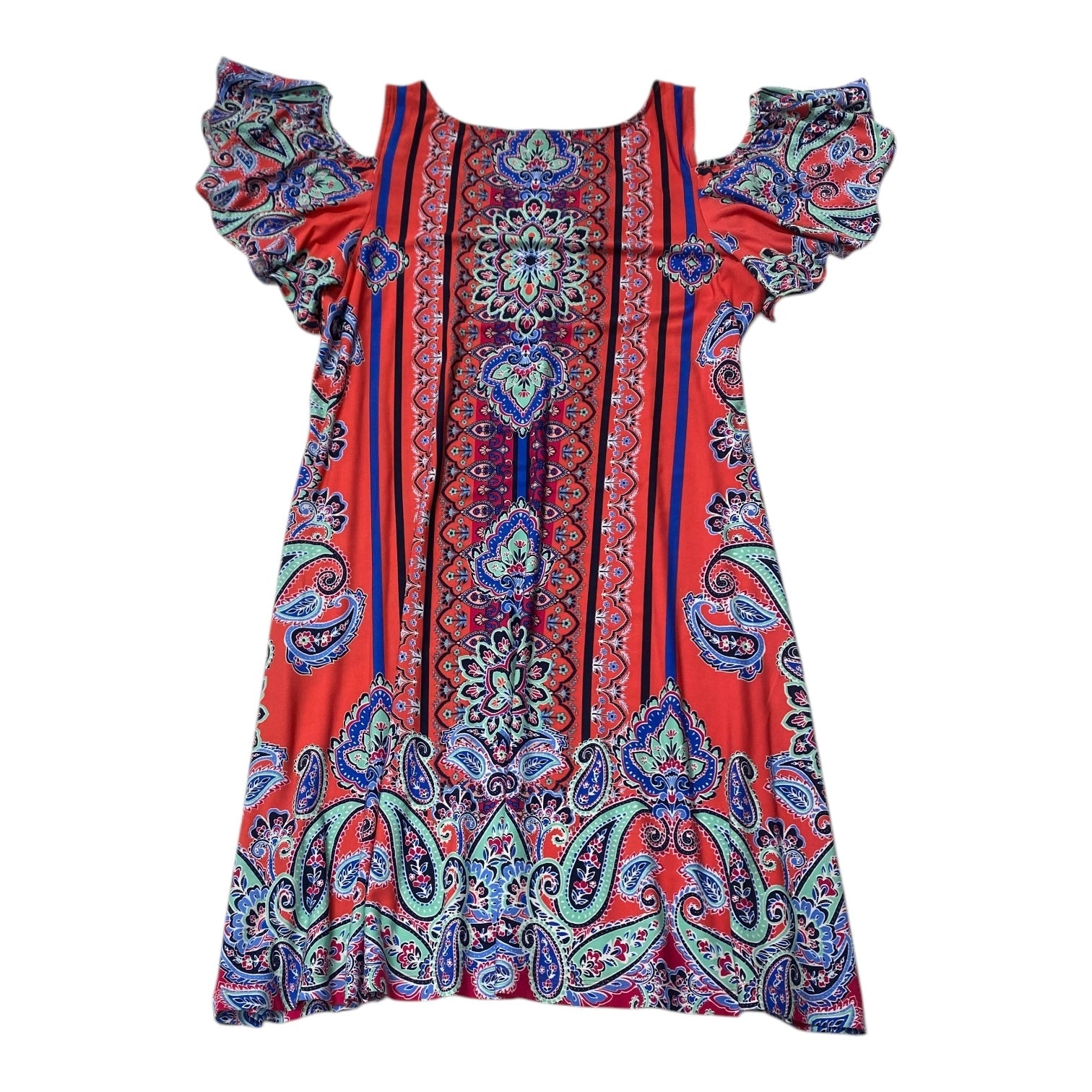Dress Casual Midi By Msk In Multi, Size:Xl