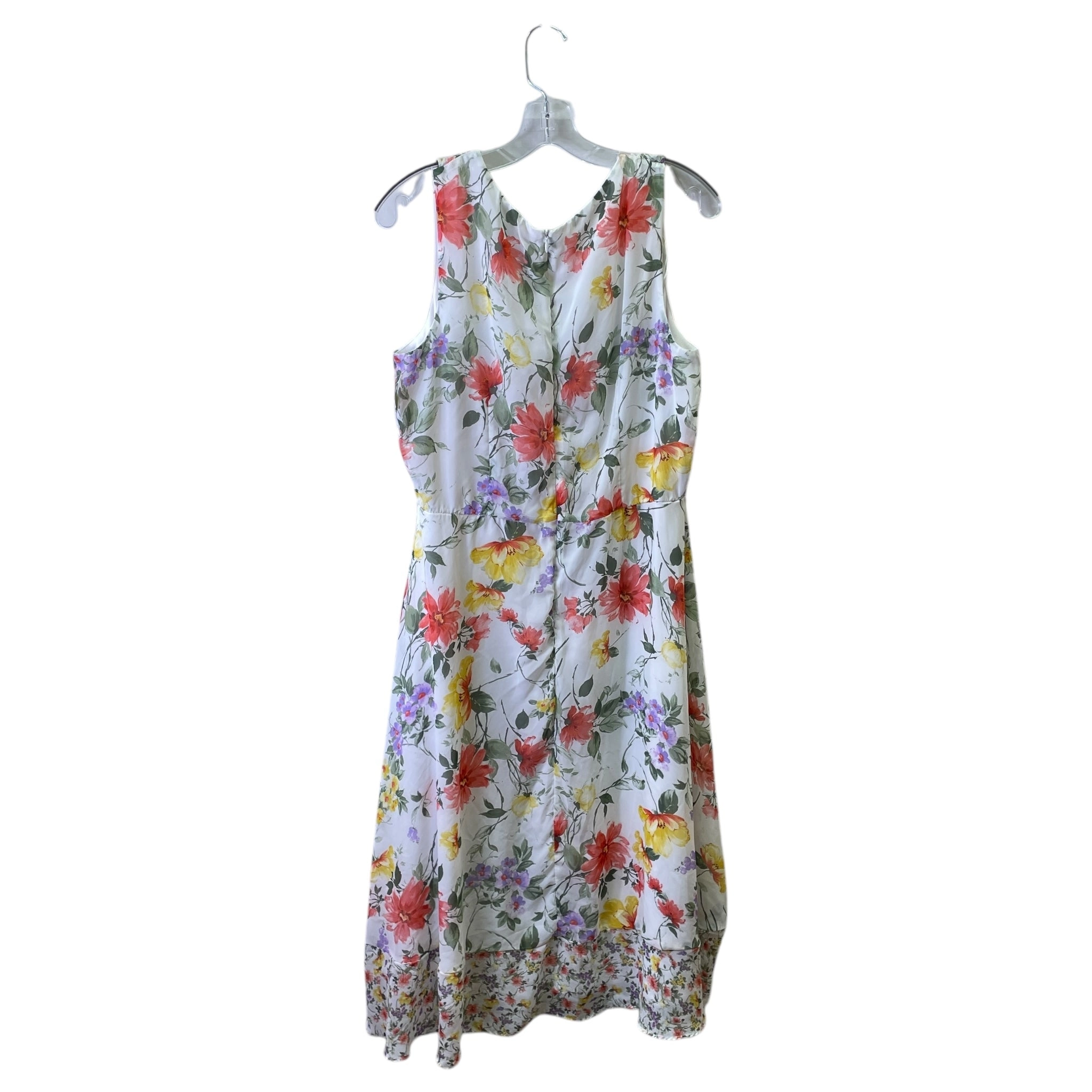 Dress Casual Midi By Nicole By Nicole Miller In Floral Print, Size:14