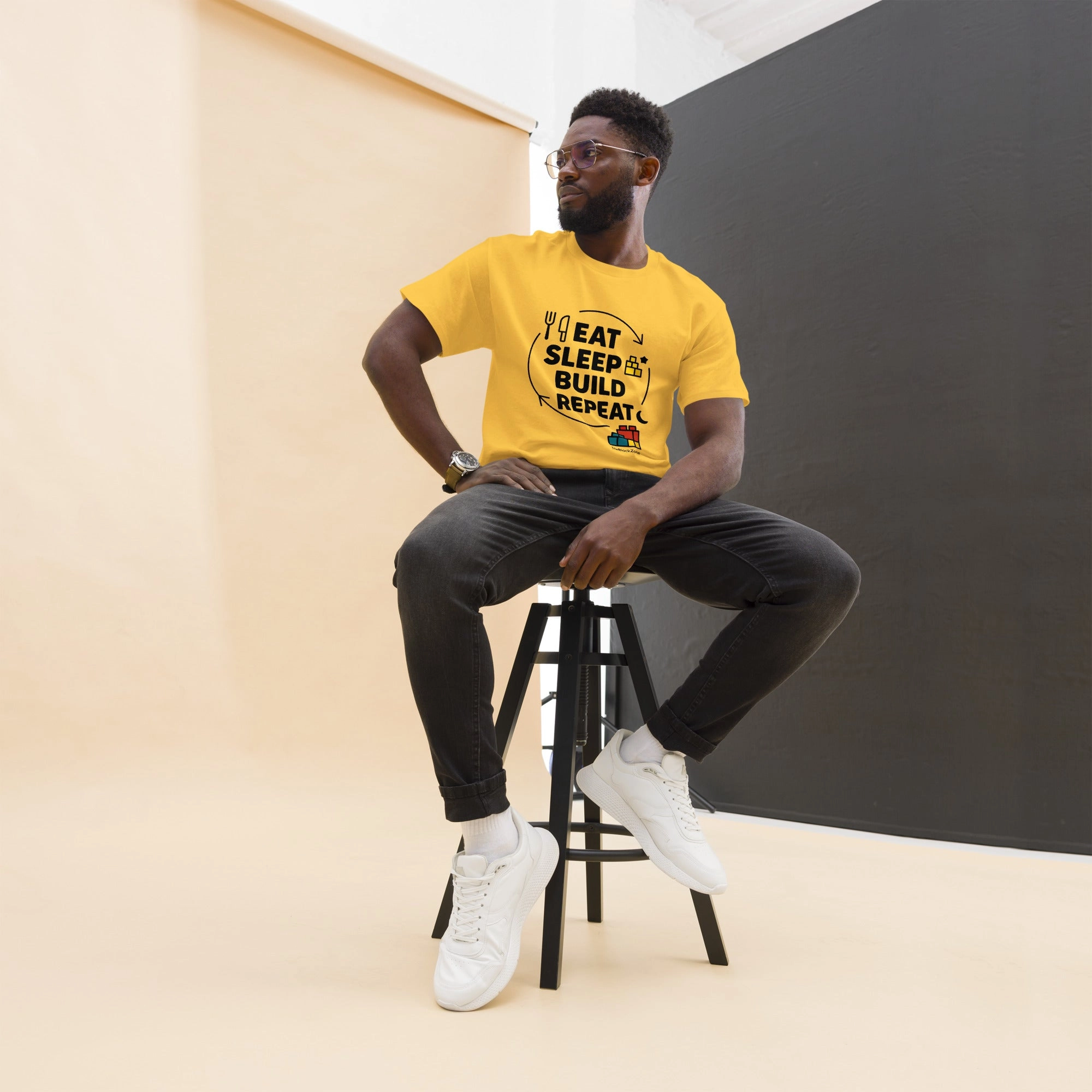 Eat. Sleep. Build. Repeat Tee