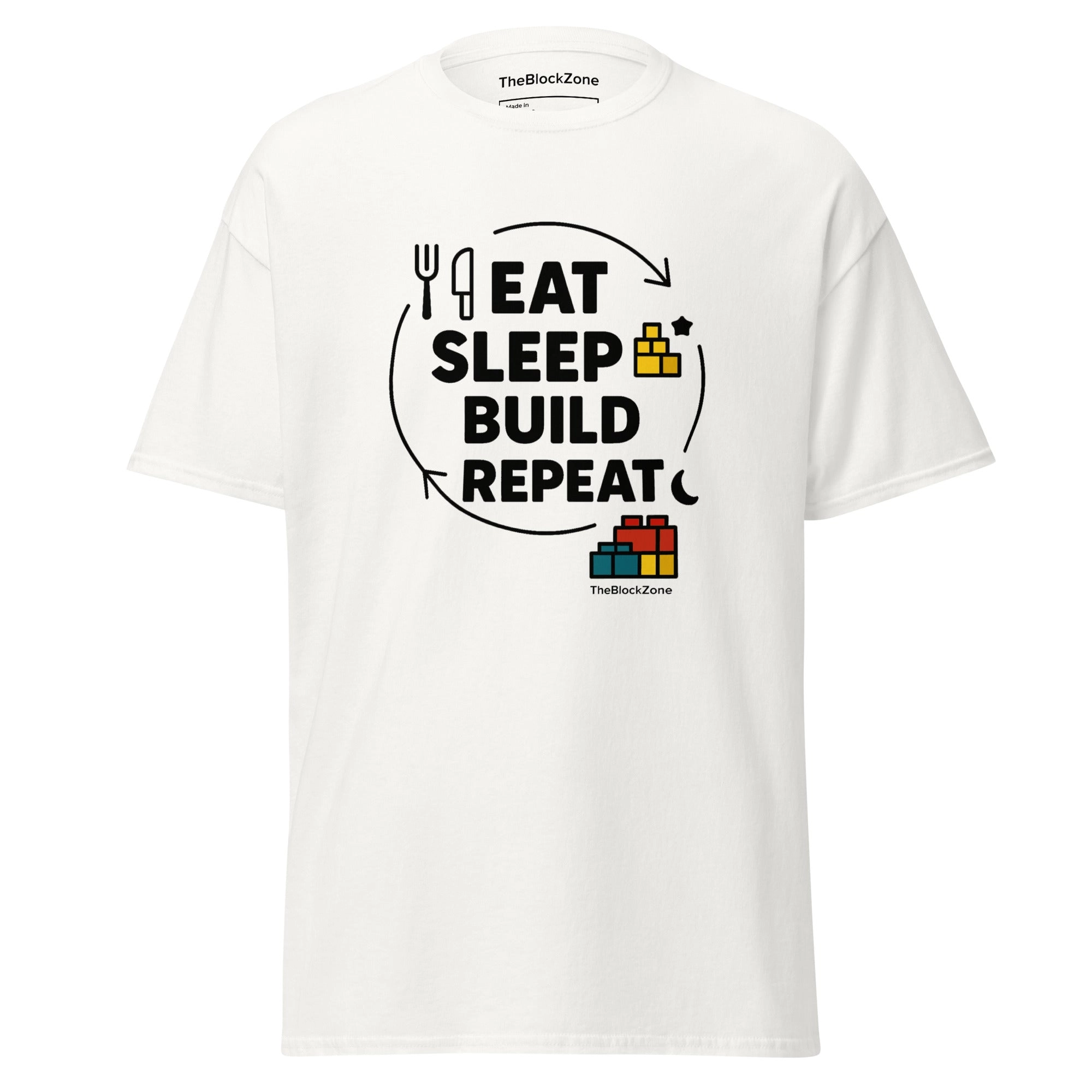 Eat. Sleep. Build. Repeat Tee