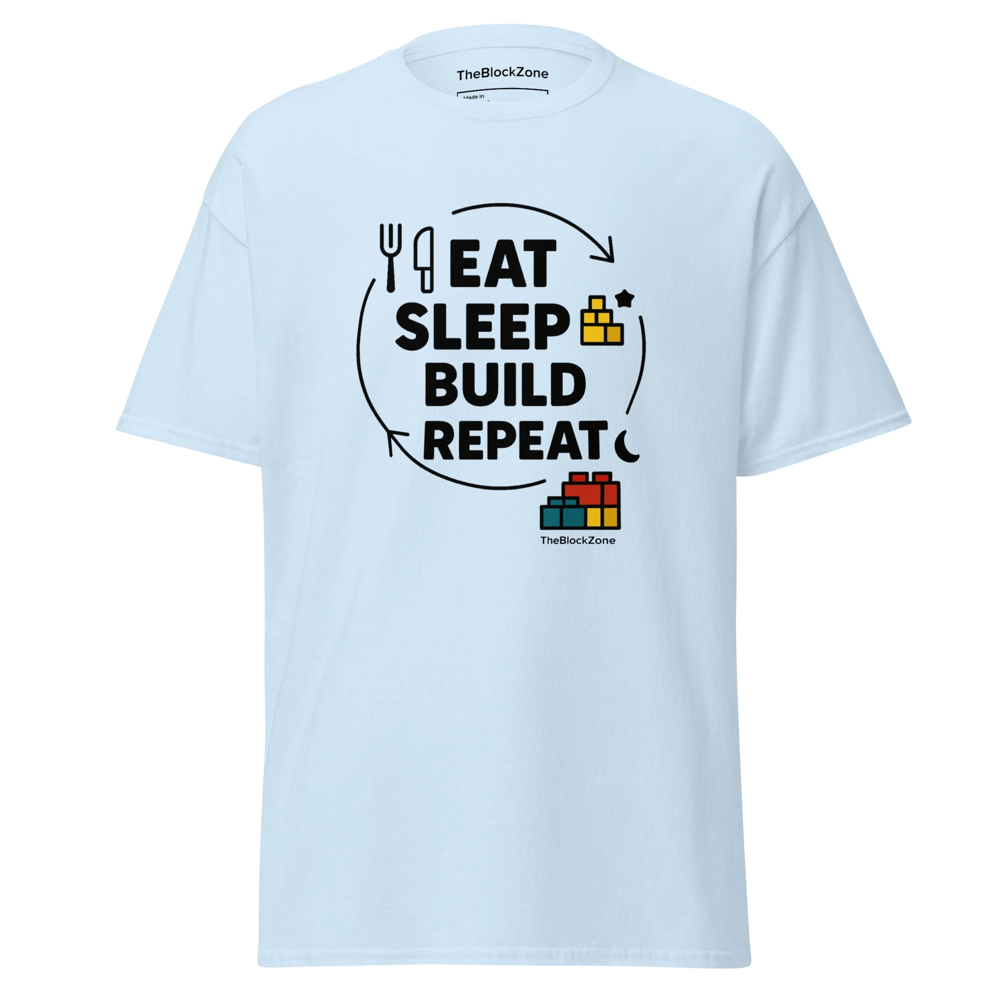 Eat. Sleep. Build. Repeat Tee
