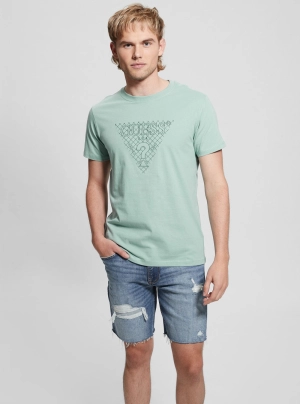 Eco Green Triangle Embroidered T-Shirt