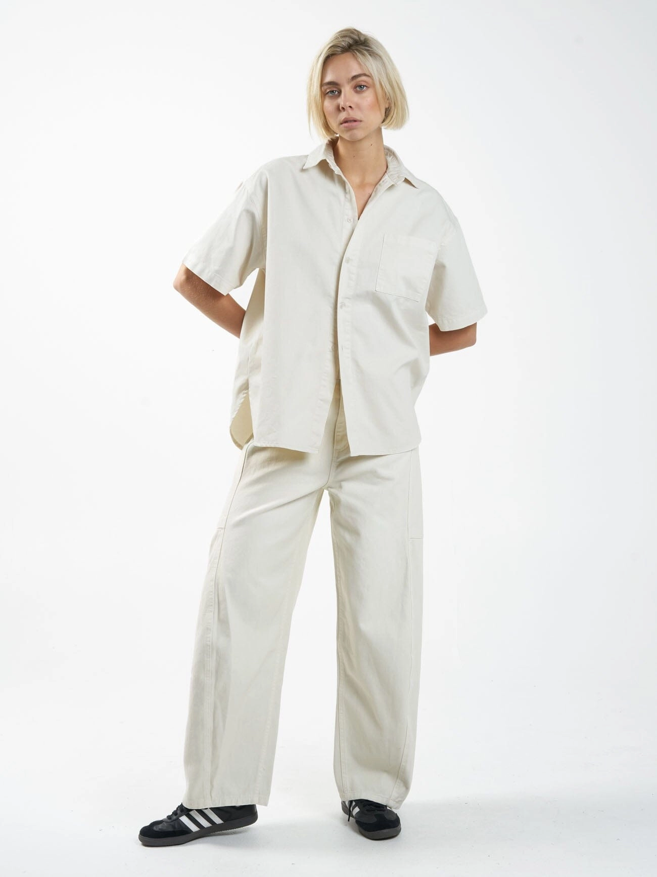 Eliza Denim Shirt - Bone