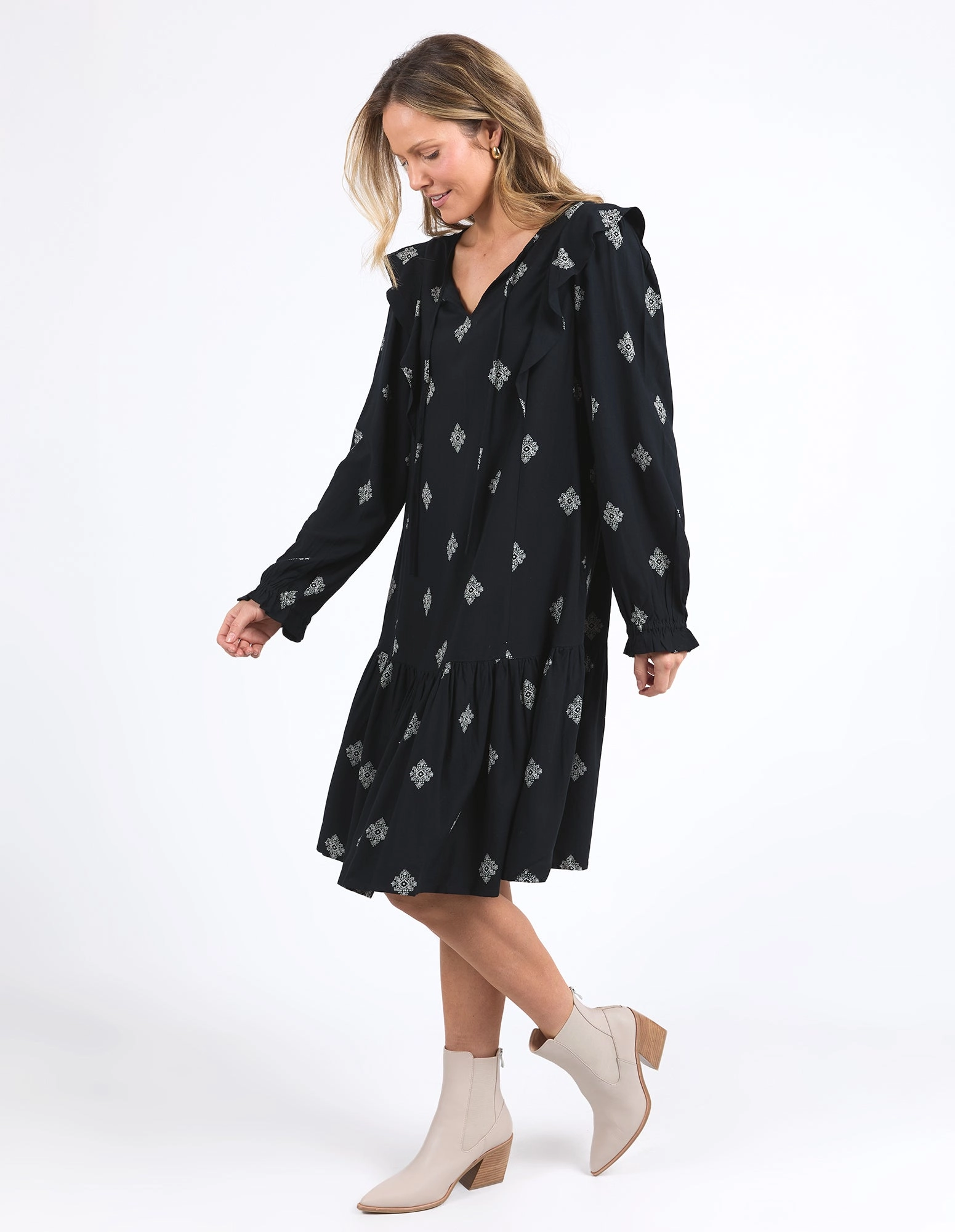 Elm Georgina Print Dress Georgina Print