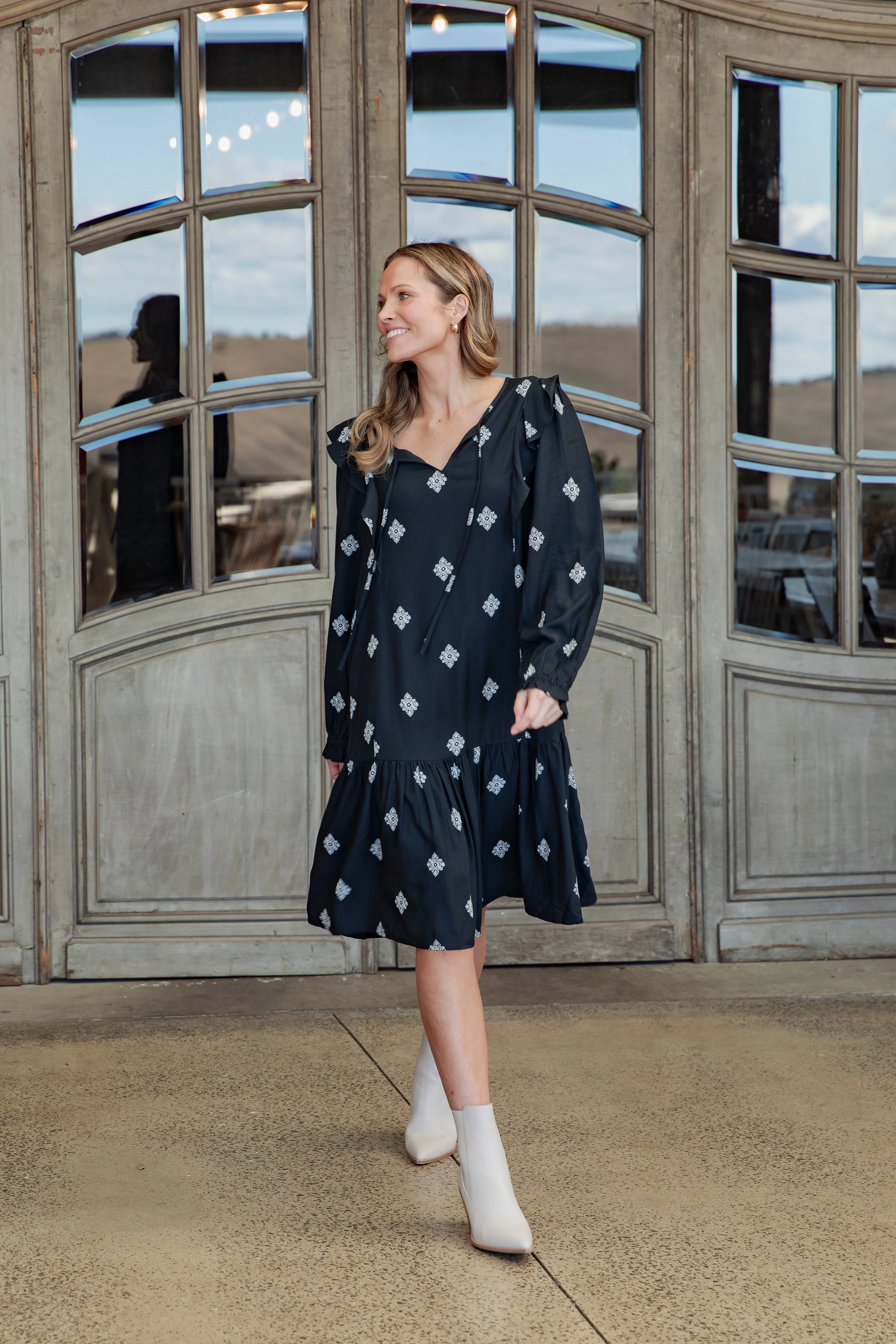 Elm Georgina Print Dress Georgina Print