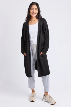 Elm Haven Jersey Cardi Black