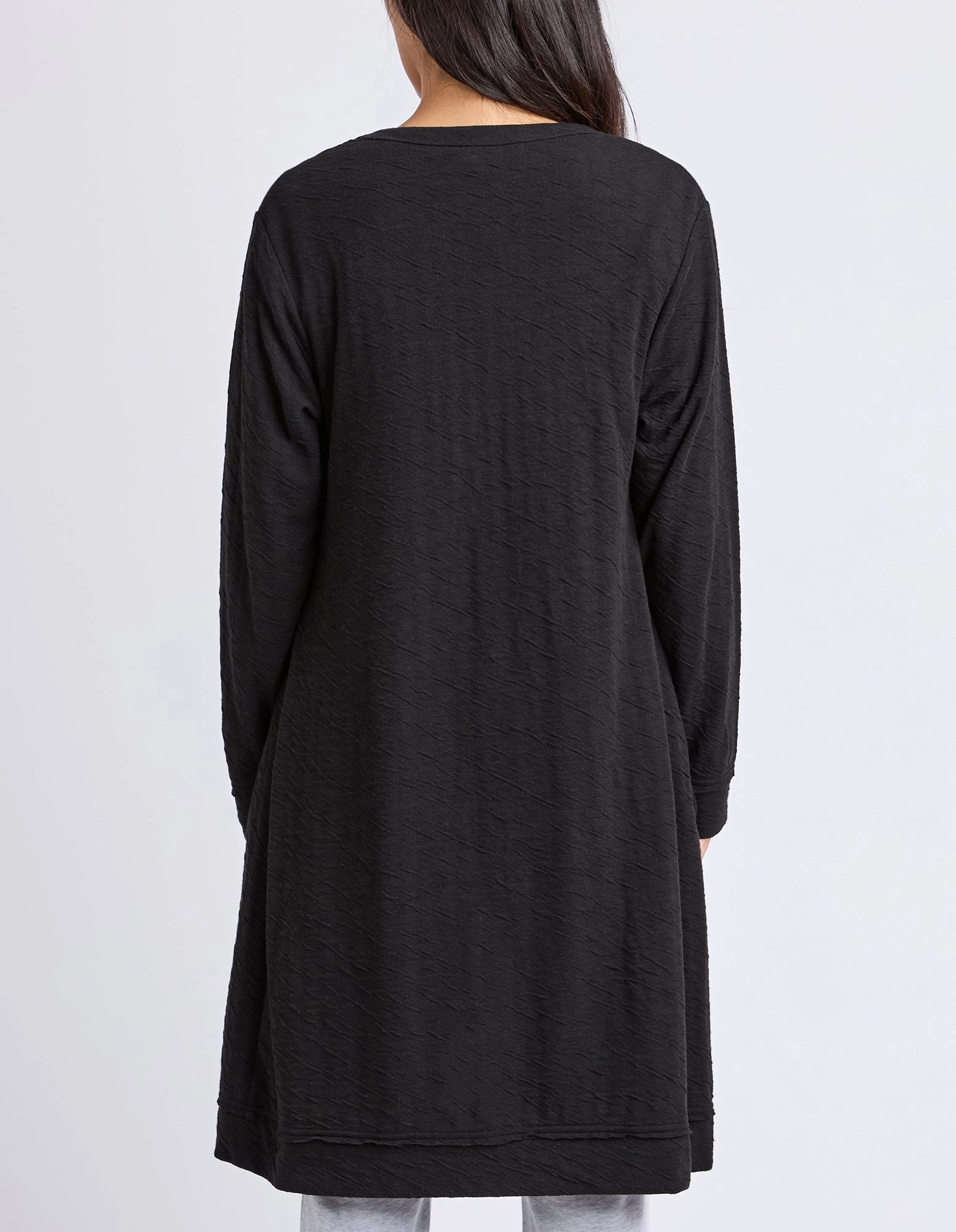 Elm Haven Jersey Cardi Black