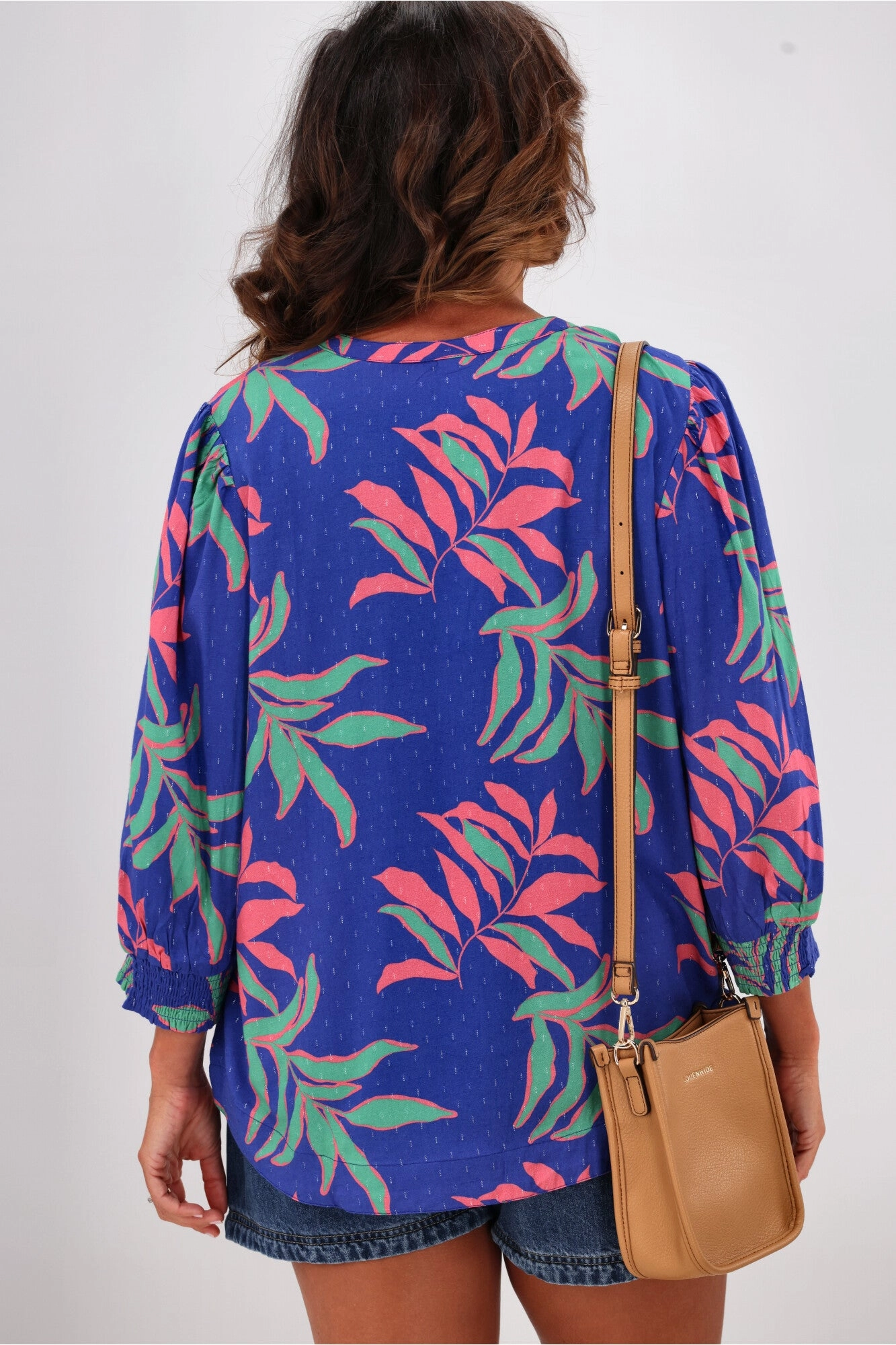 Elm Leilani Blouse Lani Tropical Print