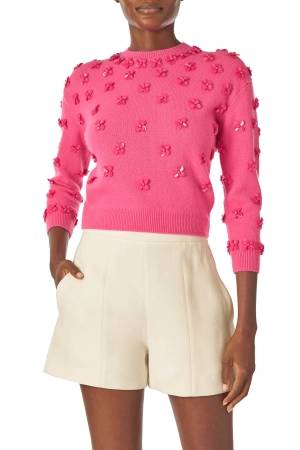 Embroidered Cashmere Sweater
