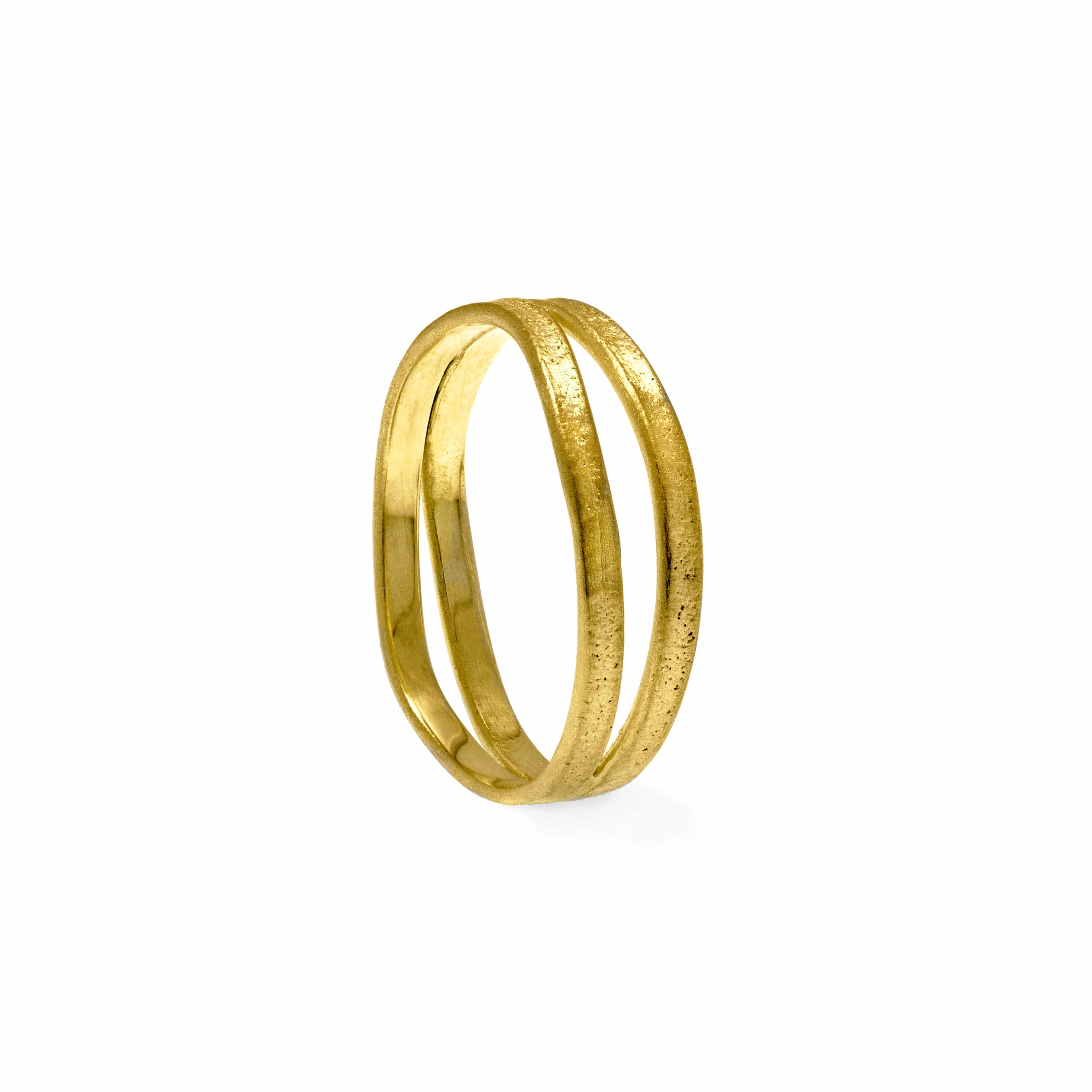 Fairtrade Gold Double Nest Wedding Ring | 18ct or 9ct
