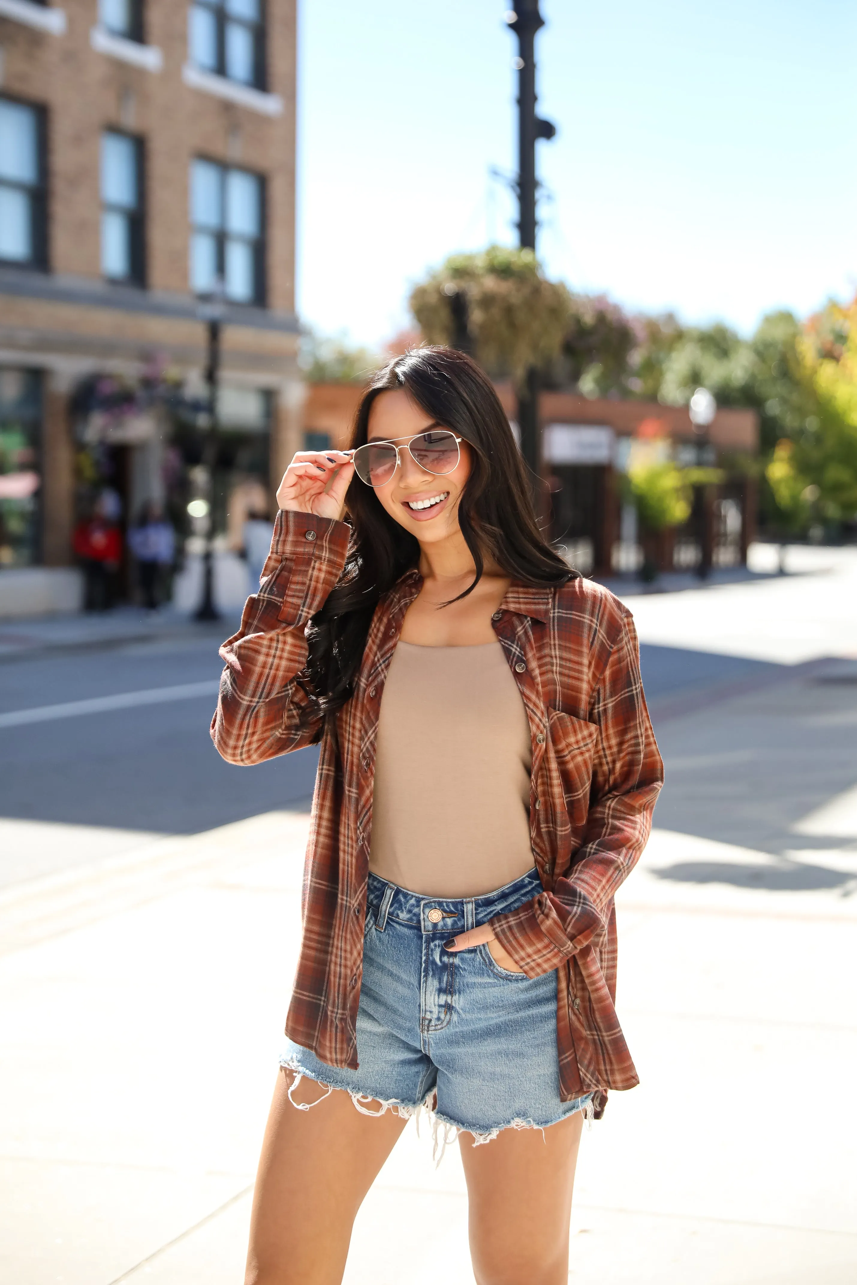 FINAL SALE - Exceptional Confidence Burgundy Plaid Flannel
