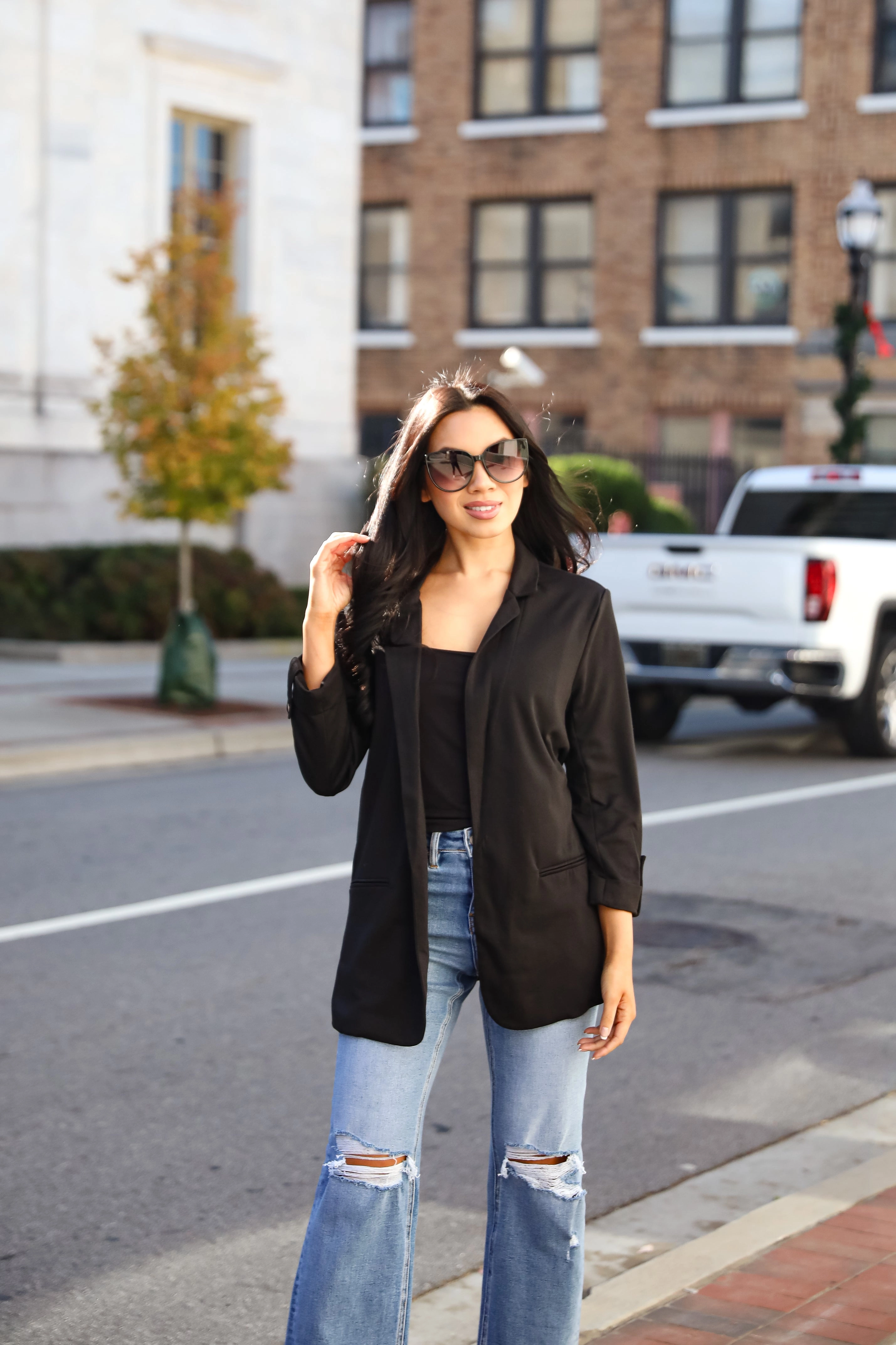 FINAL SALE - Major Confidence Black Blazer