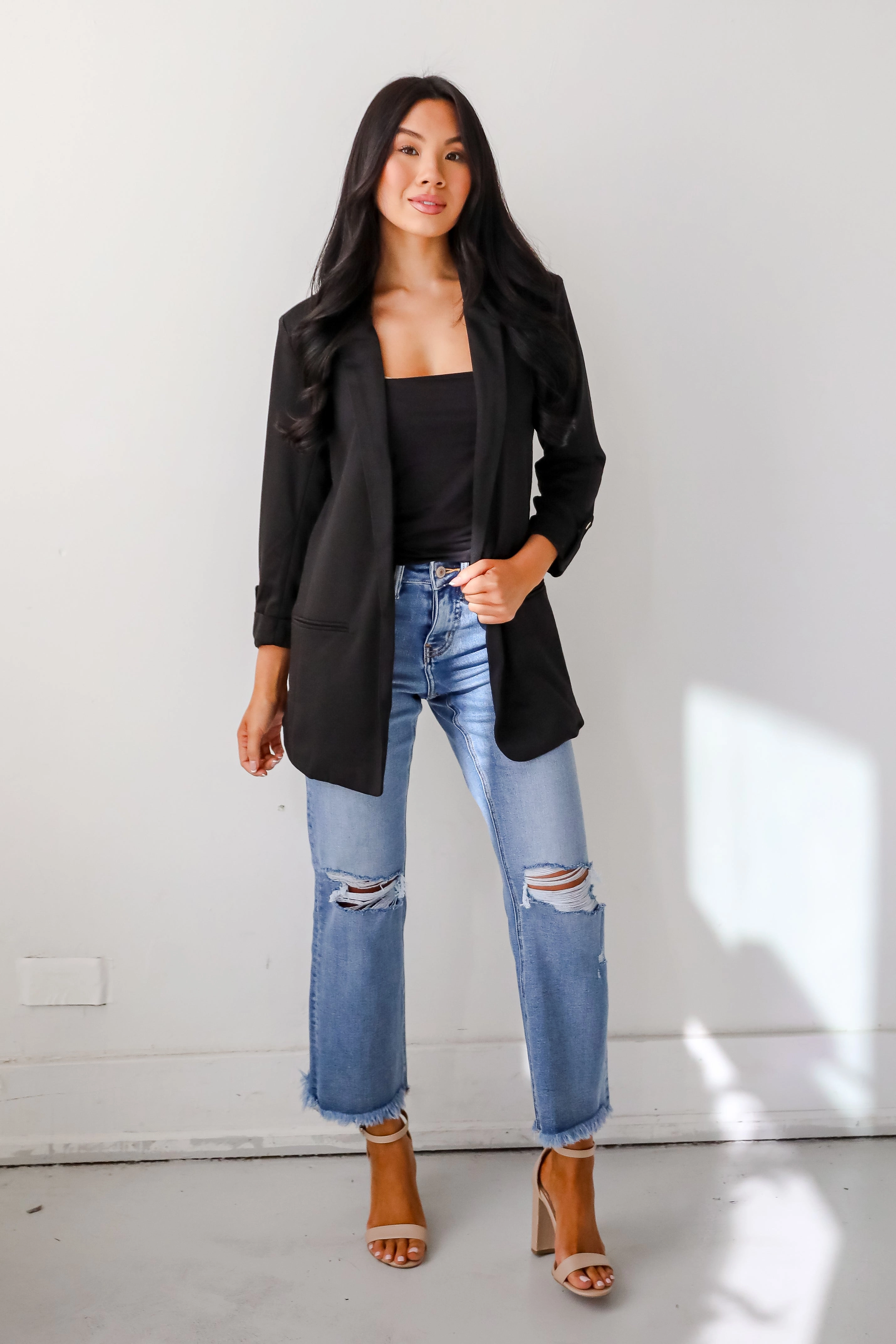 FINAL SALE - Major Confidence Black Blazer