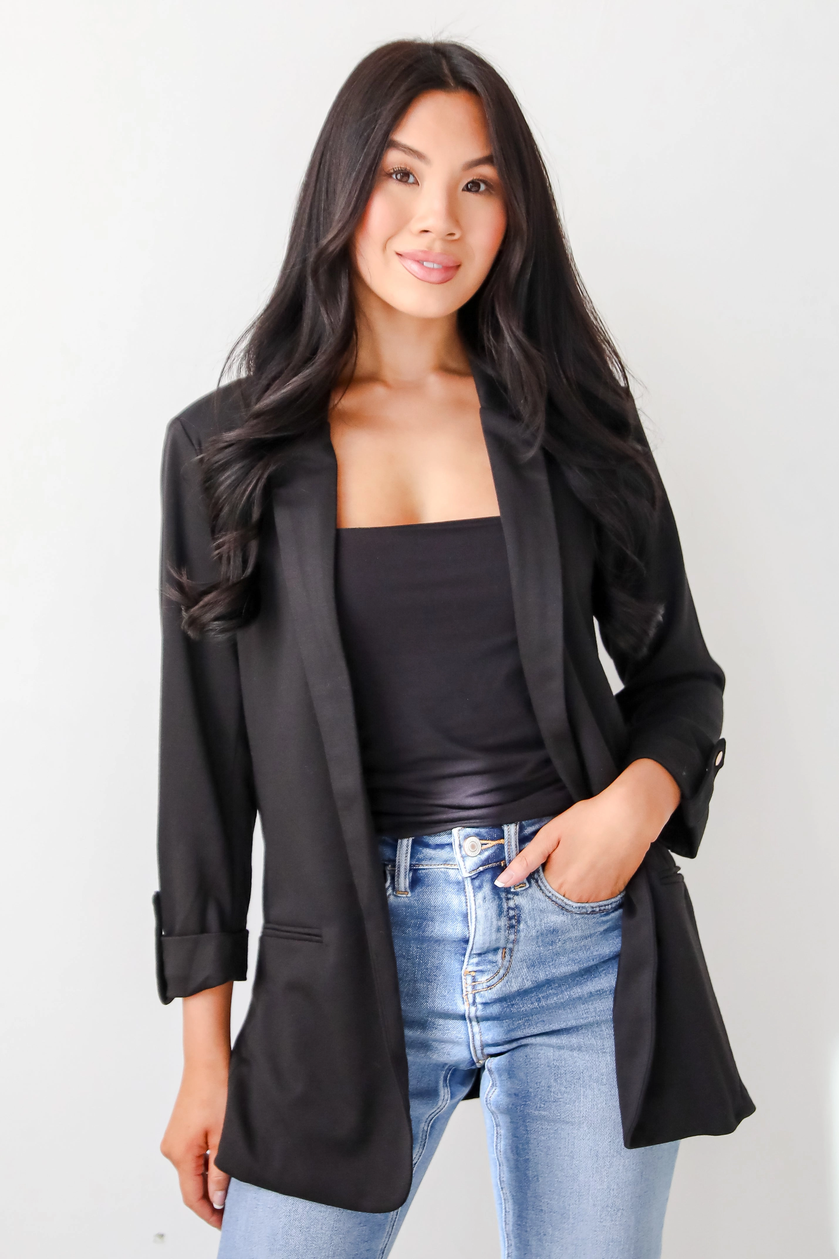 FINAL SALE - Major Confidence Black Blazer