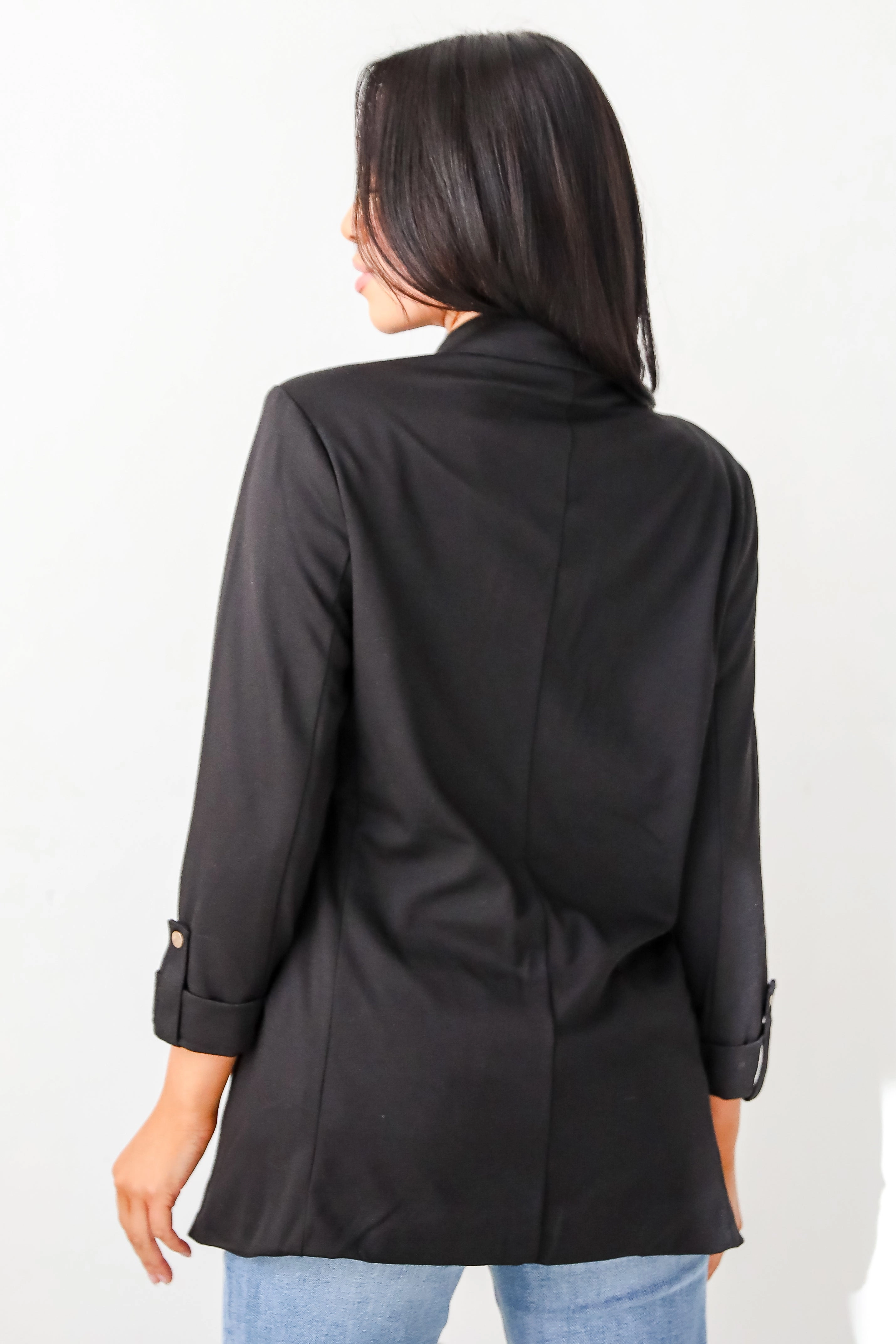 FINAL SALE - Major Confidence Black Blazer