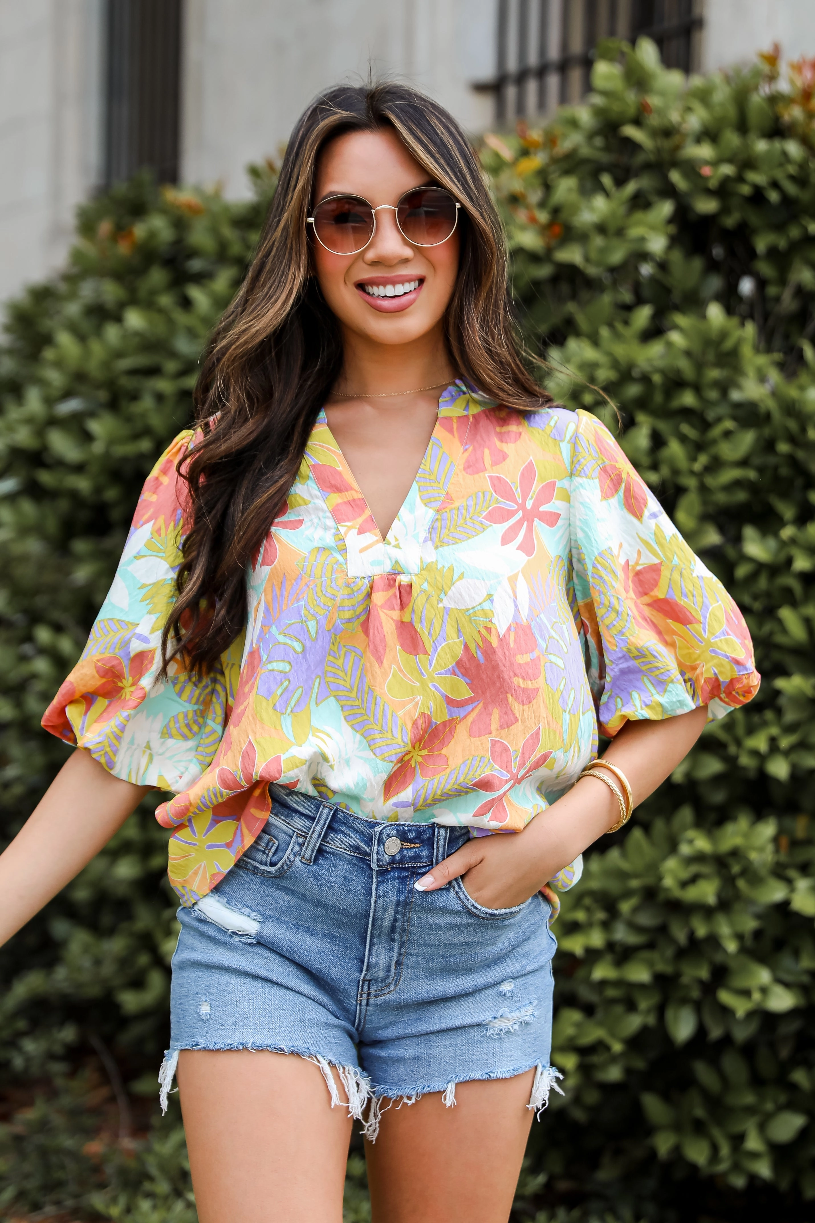 FINAL SALE - Majorly Poised Floral Blouse