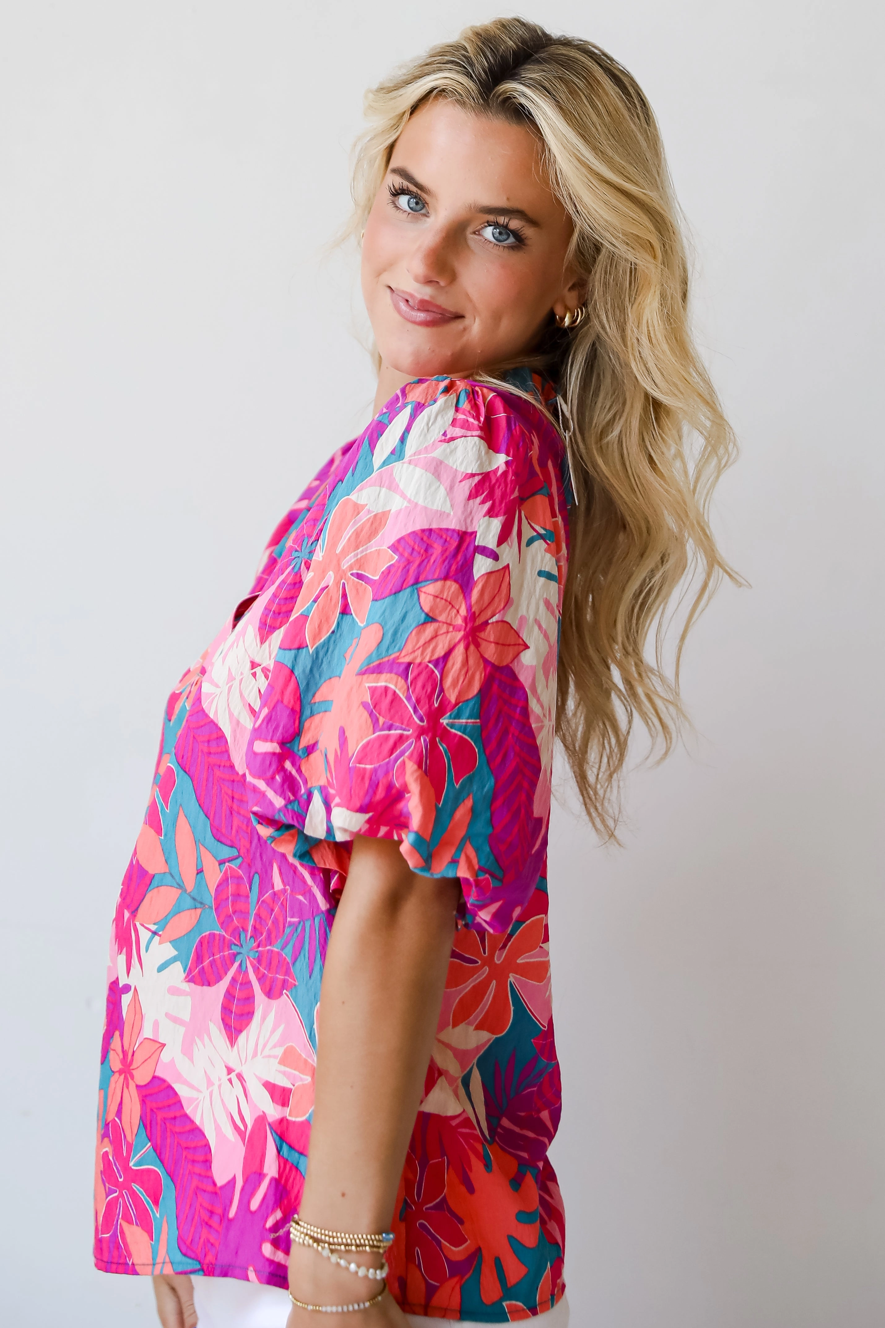 FINAL SALE - Majorly Poised Floral Blouse