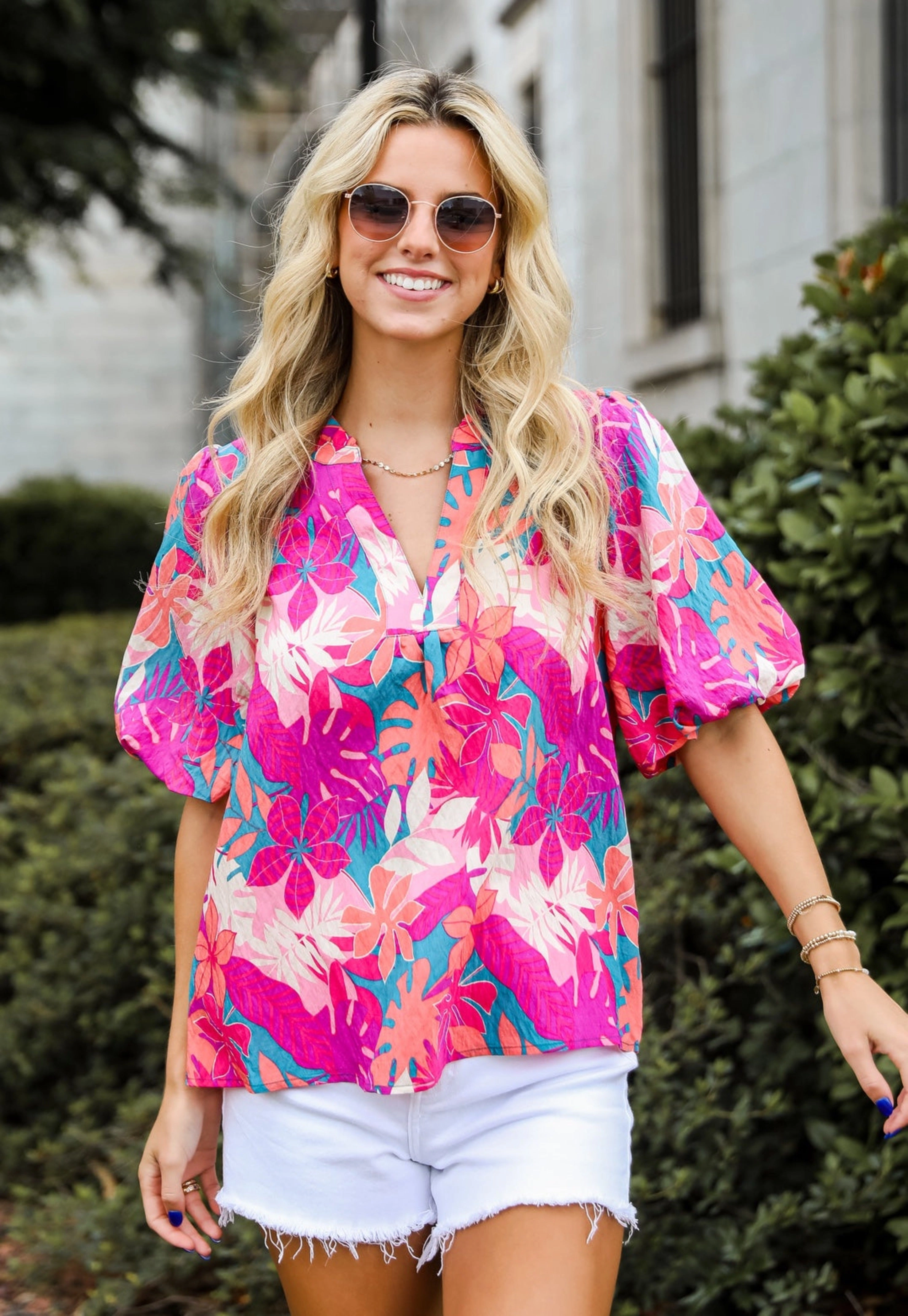 FINAL SALE - Majorly Poised Floral Blouse