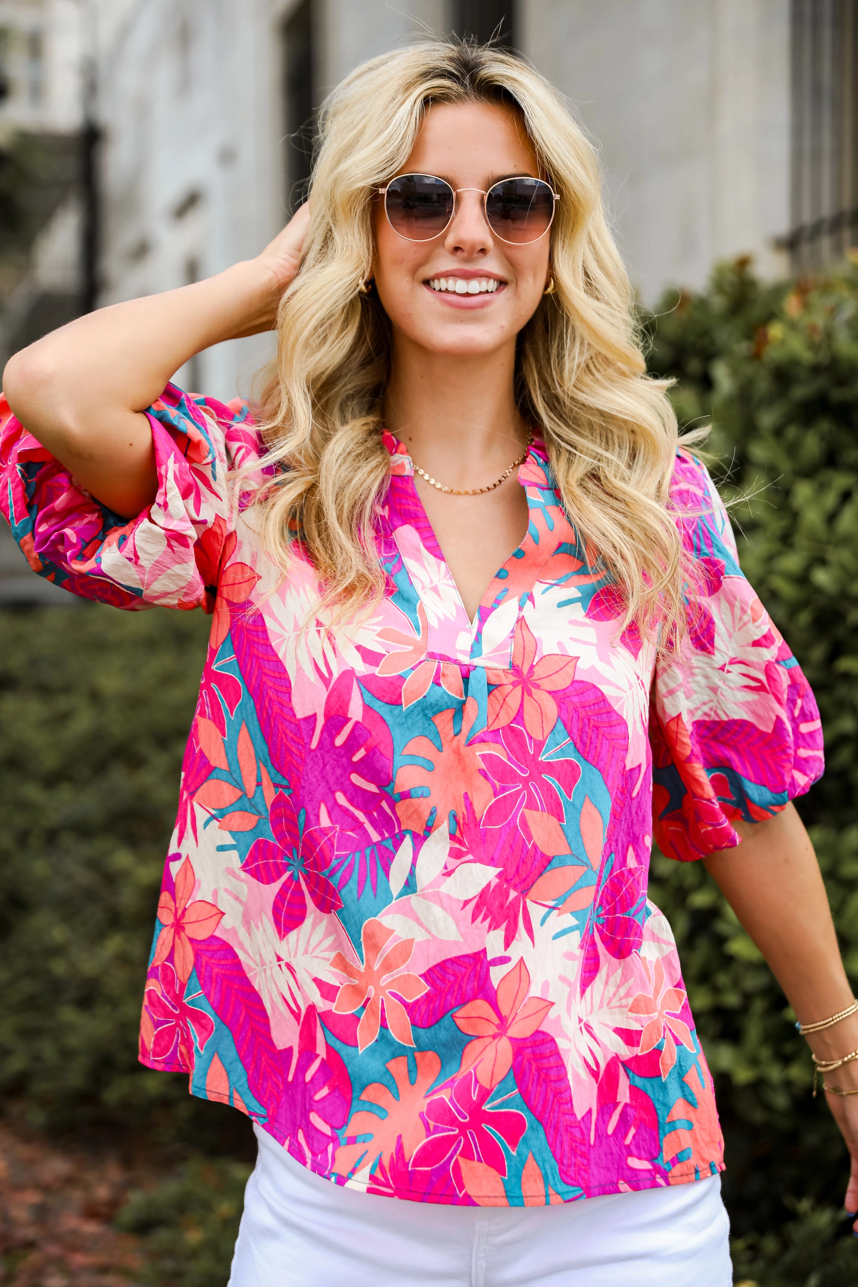 FINAL SALE - Majorly Poised Floral Blouse