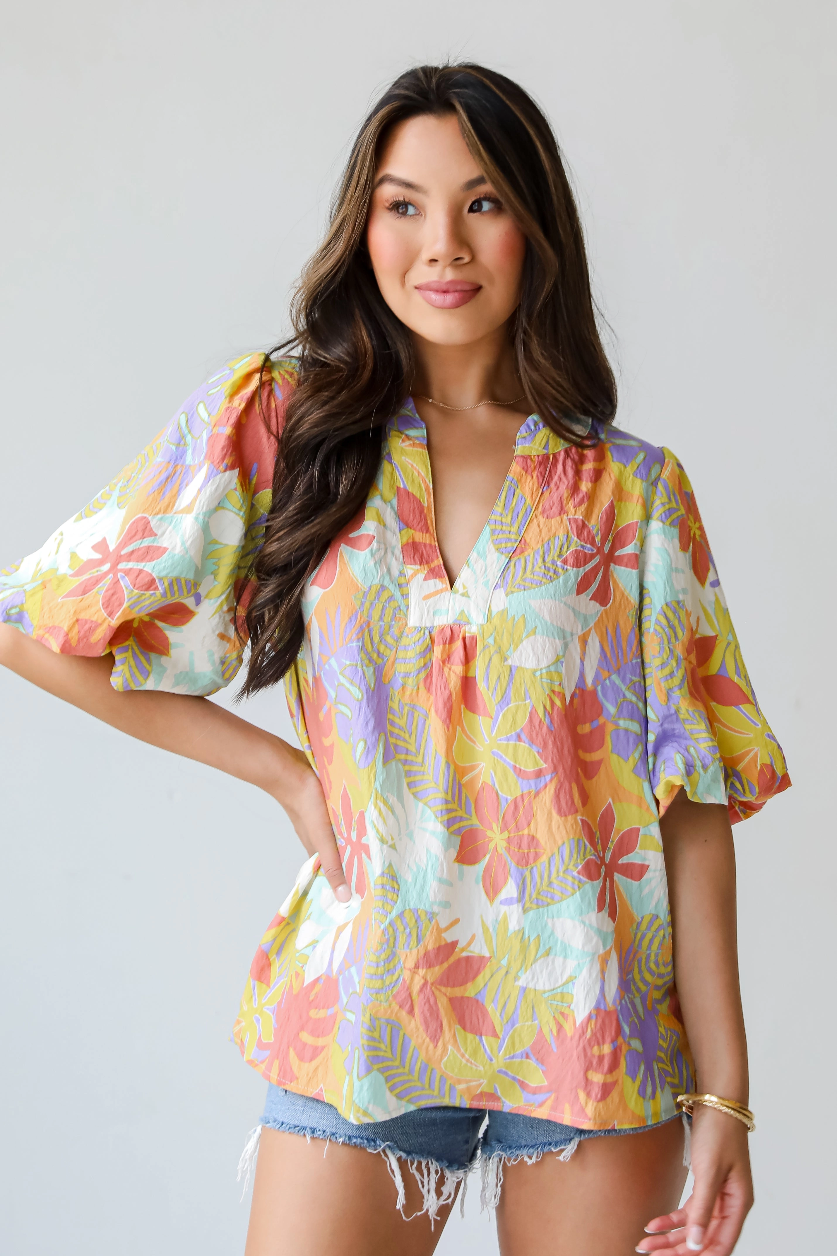 FINAL SALE - Majorly Poised Floral Blouse