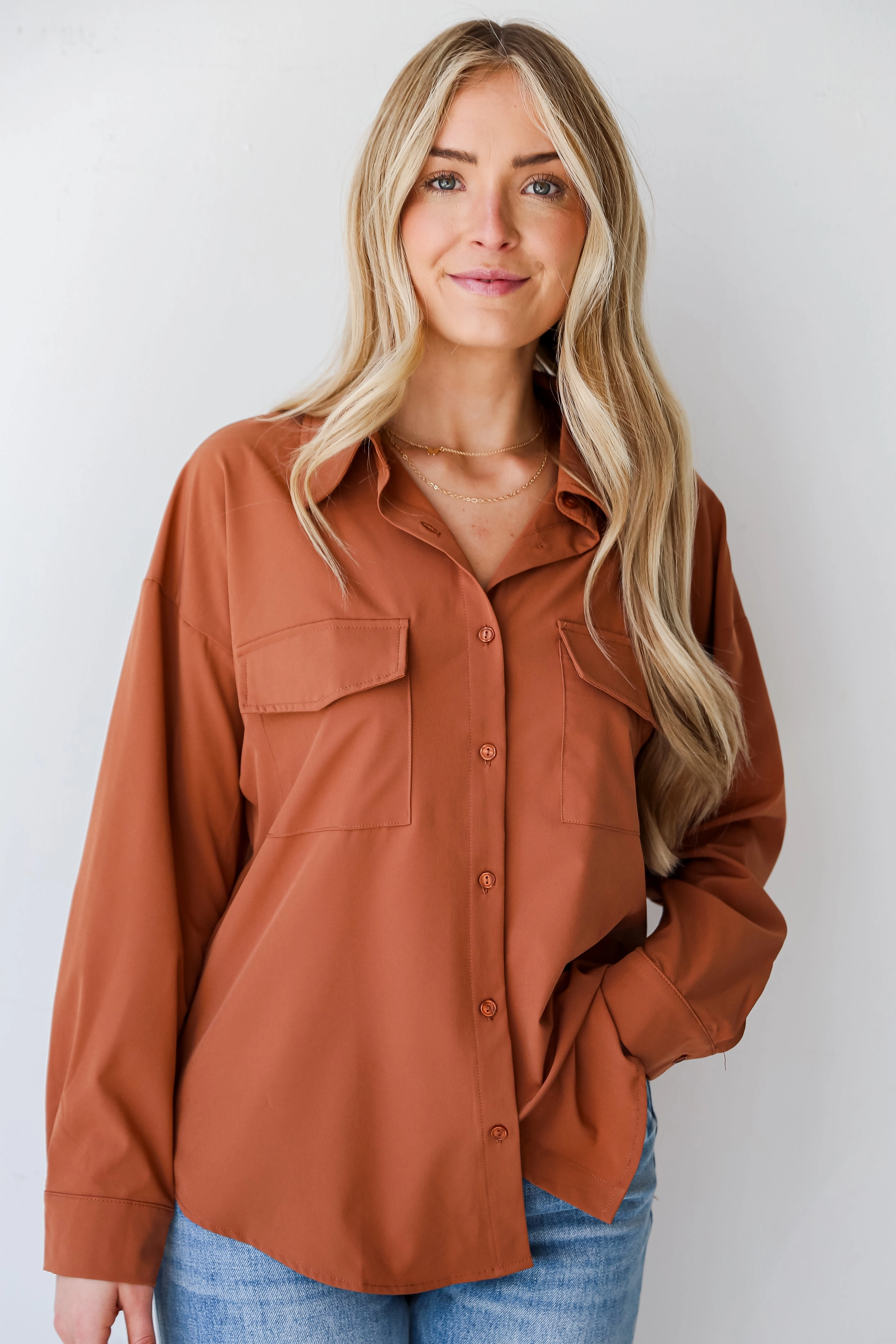 FINAL SALE - Remi Button-Up Blouse - DU DEAL