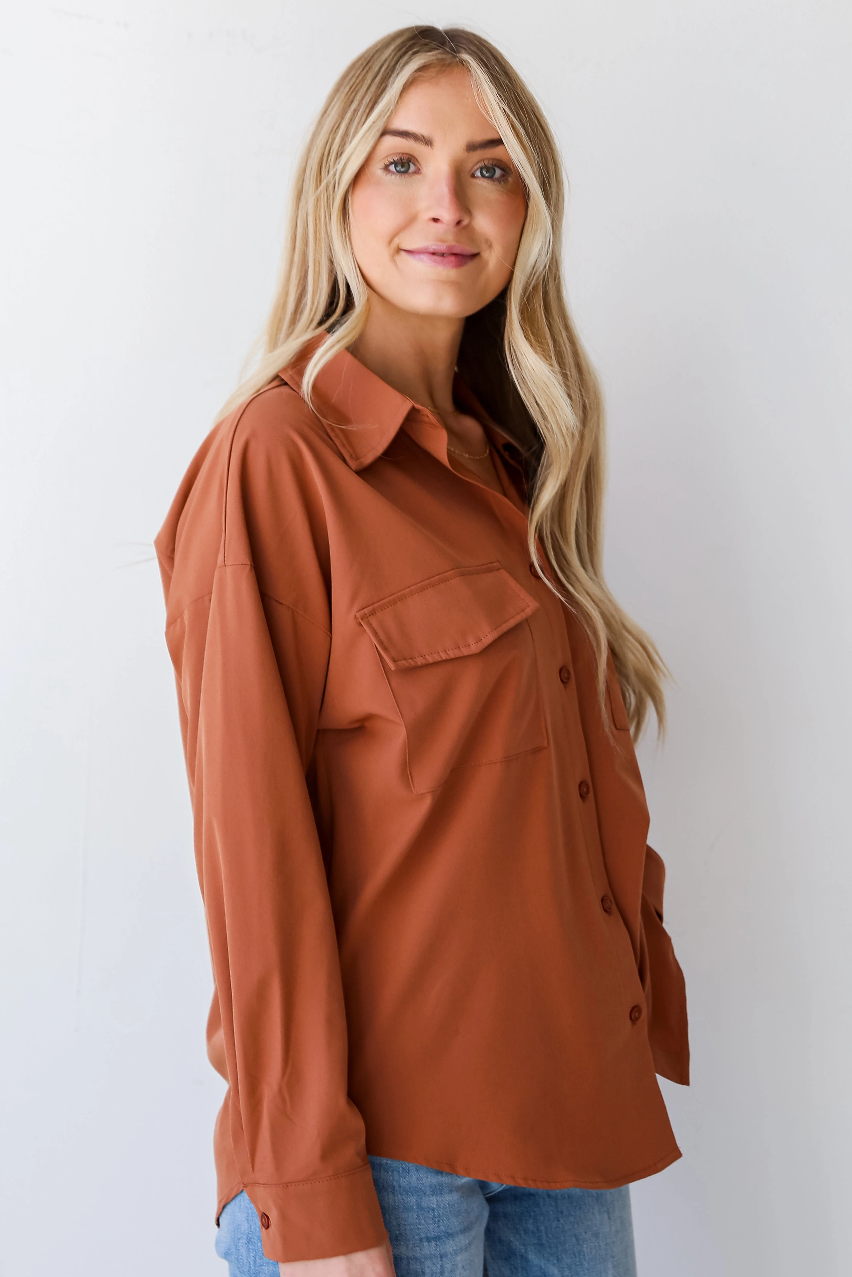 FINAL SALE - Remi Button-Up Blouse - DU DEAL