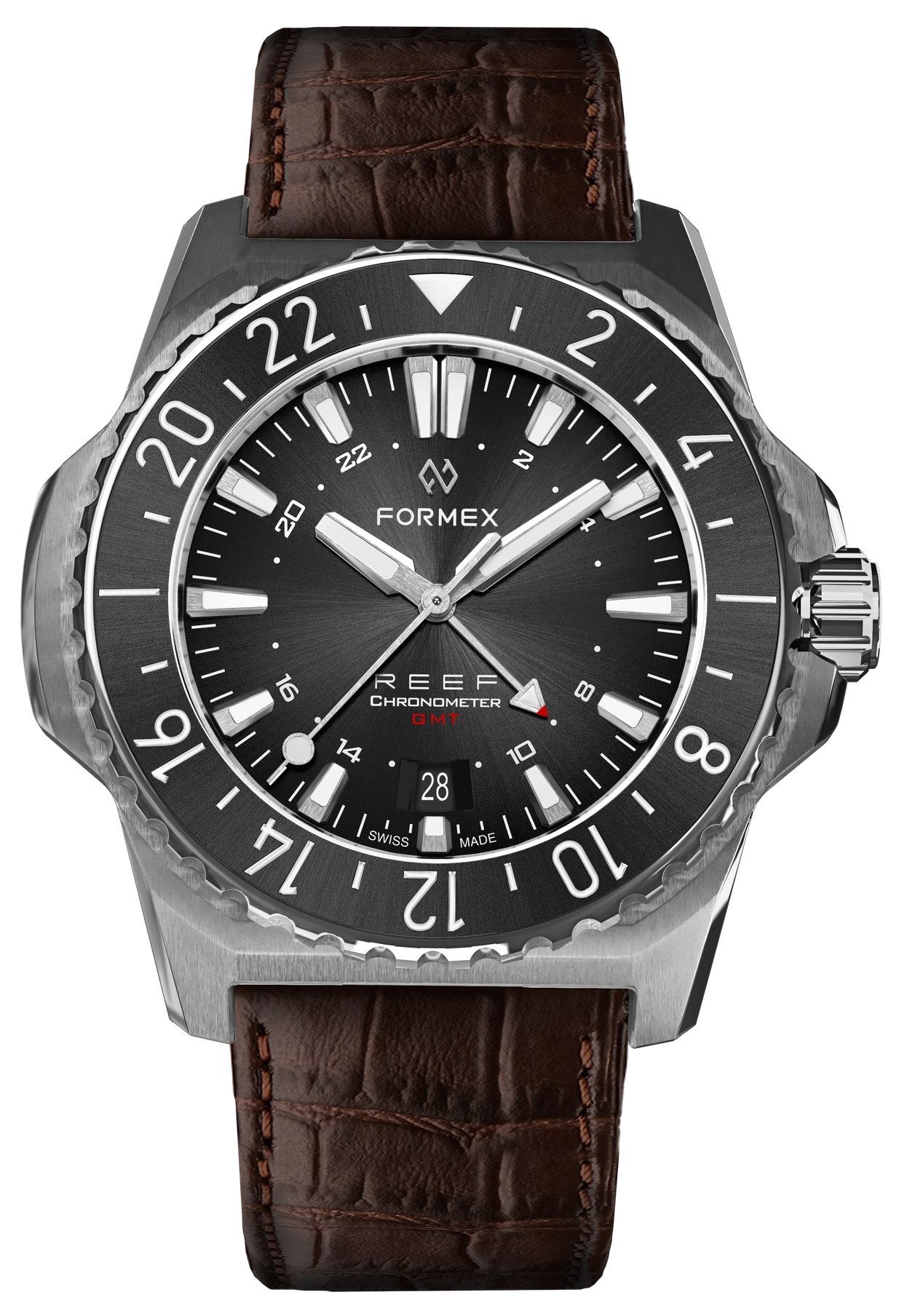 Formex REEF GMT Black and Red Ceramic Bezel