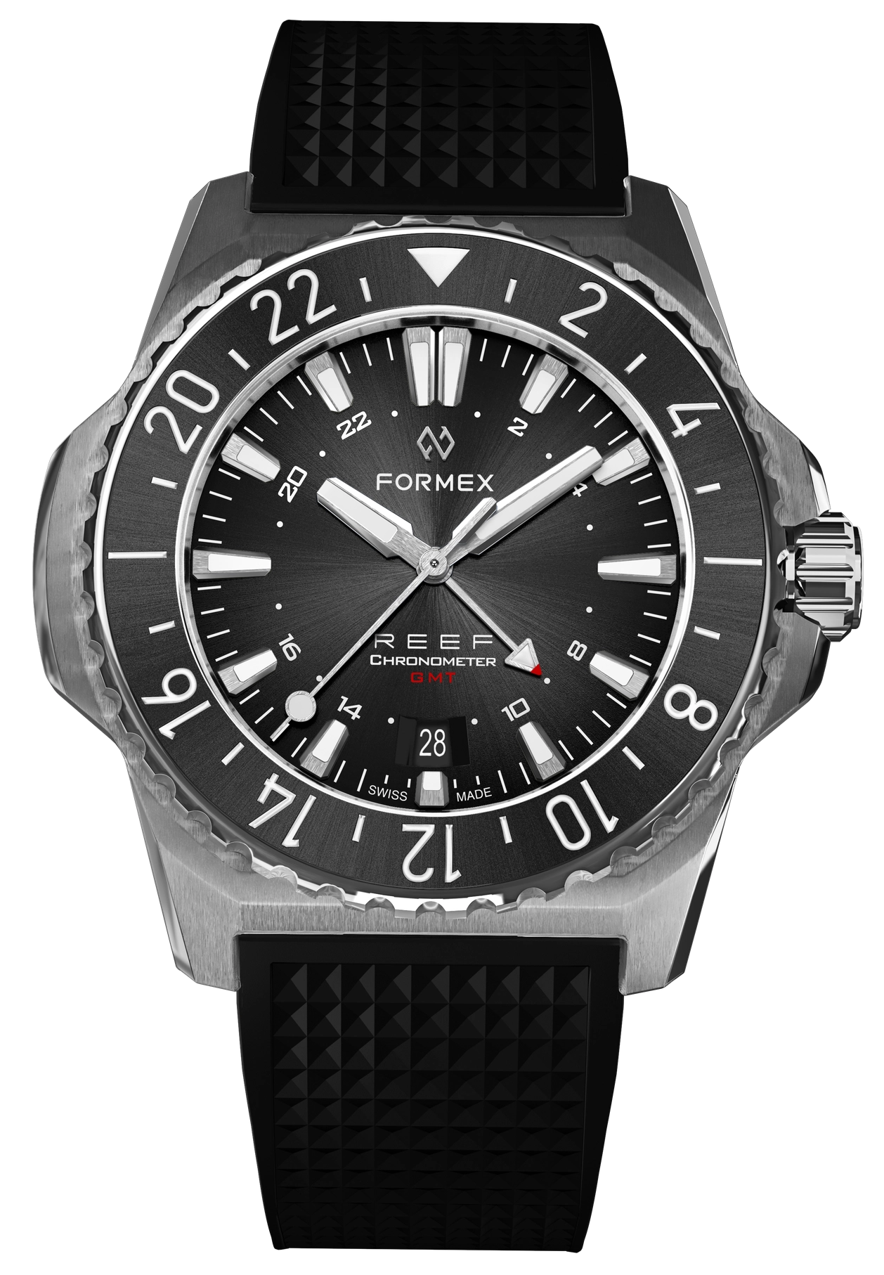 Formex REEF GMT Black and Red Ceramic Bezel