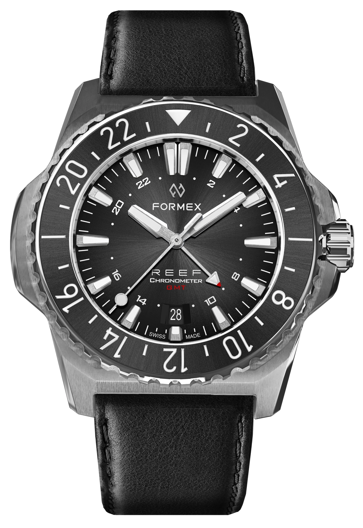 Formex REEF GMT Black and Red Ceramic Bezel