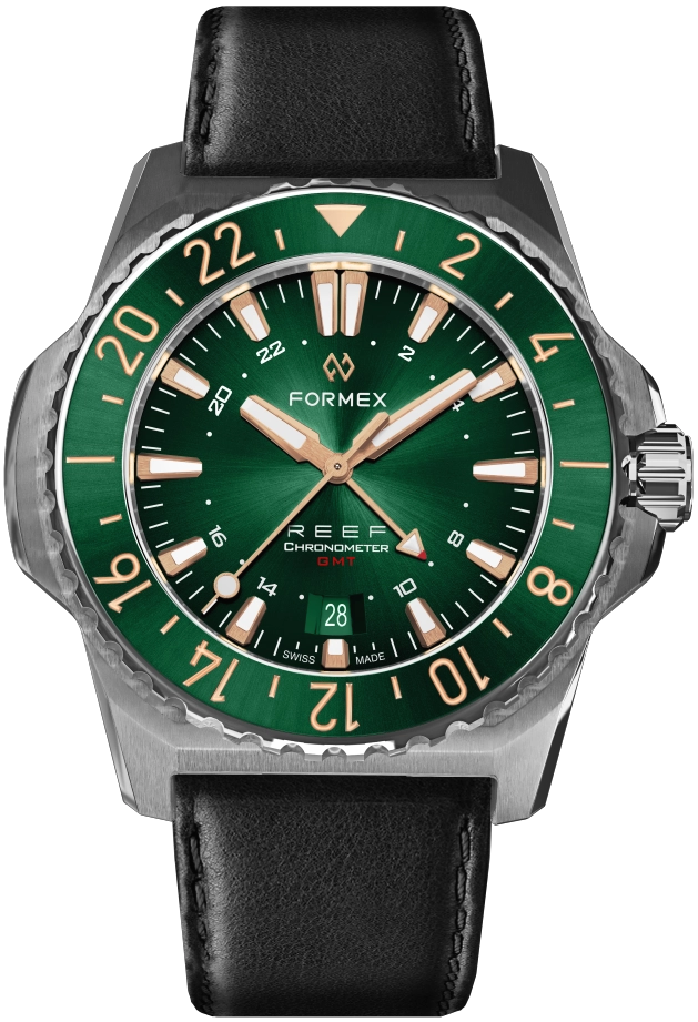 Formex REEF GMT Green and Gold Ceramic Bezel