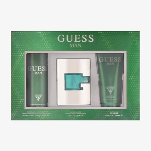 Guess Man For Men By Guess Eau de Toilette Spray 2.5 oz Set 3 pieces