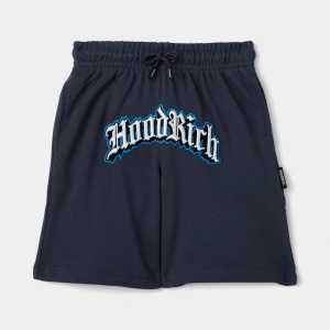 Hoodrich Juniors' Gothic Shorts Ombre Blue / White - Diva Blue