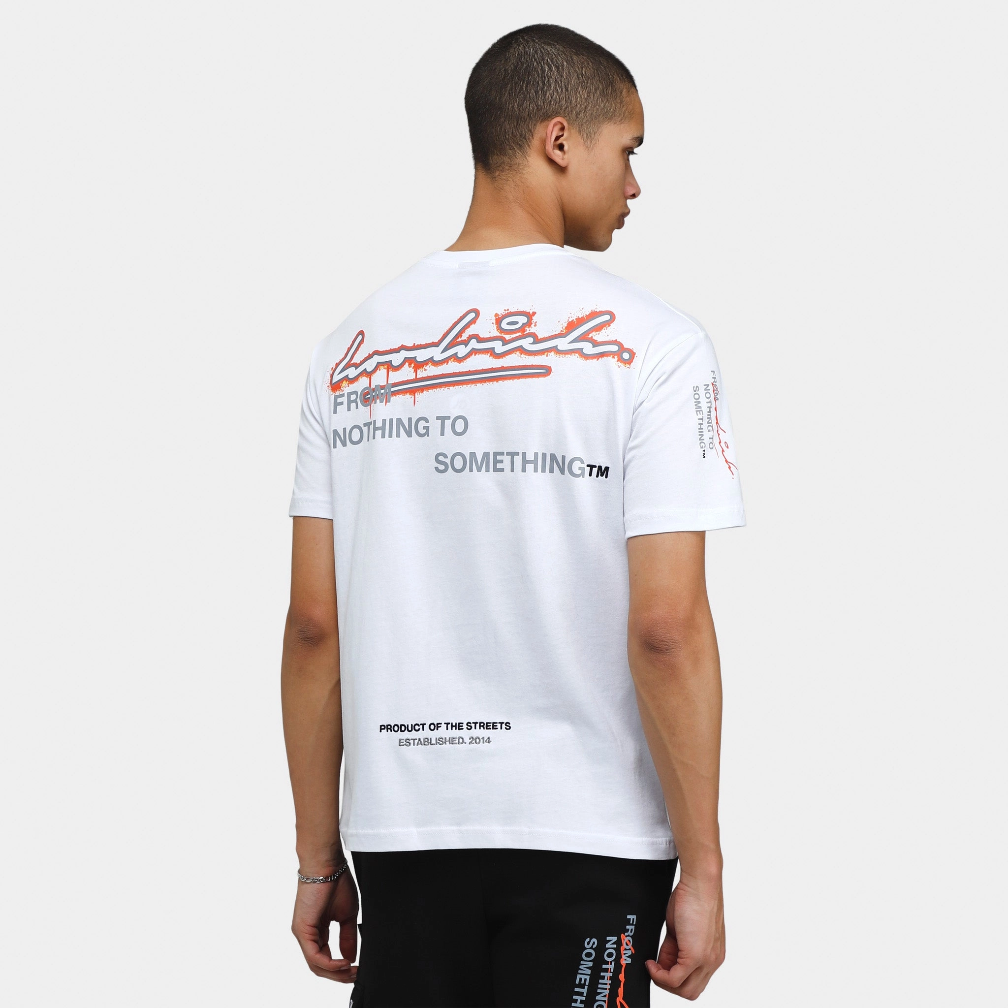Hoodrich OG Splatter T-shirt White / Black - Flame